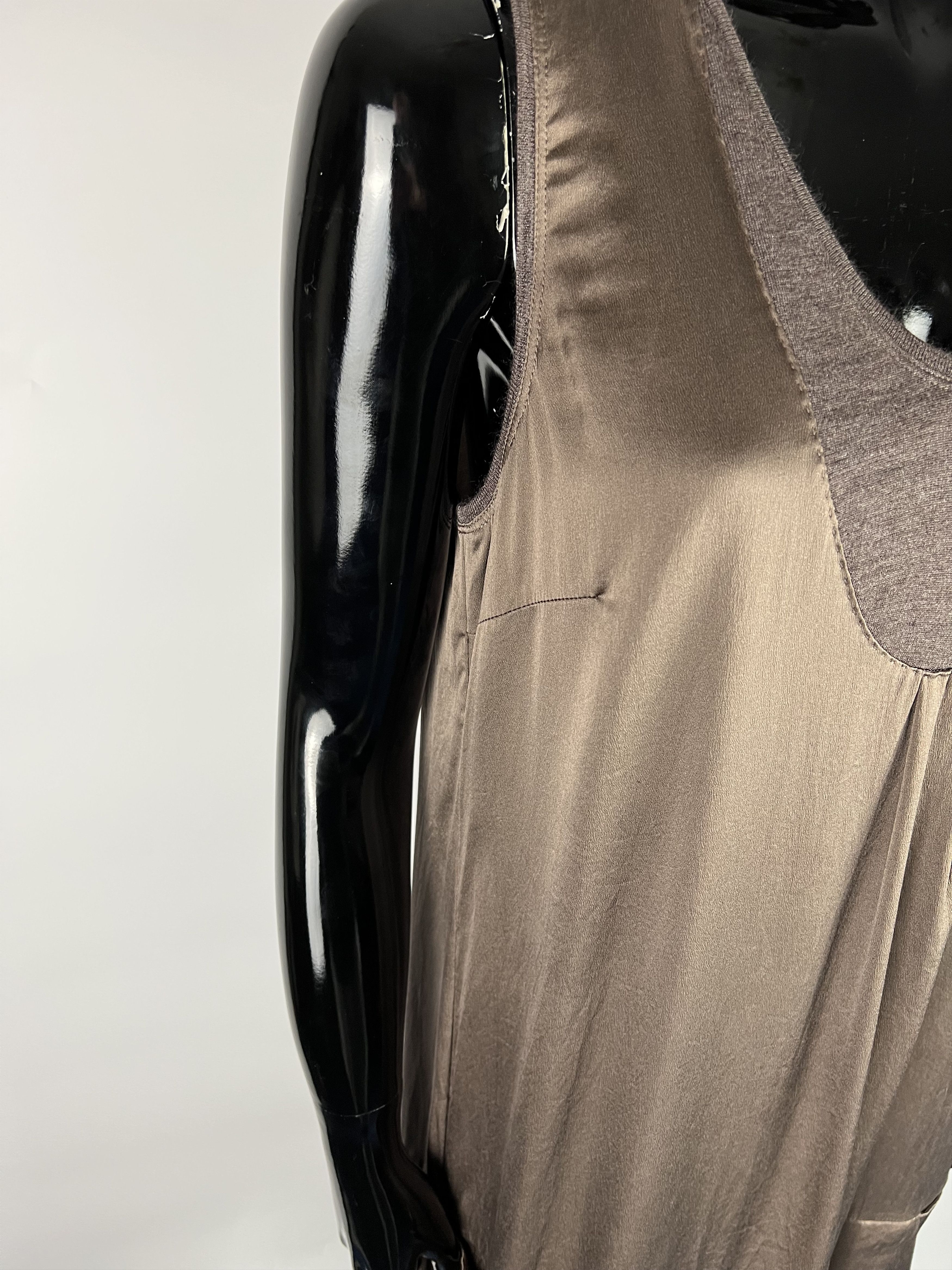 Brunello Cucinelli Brunello Cucinelli Sleeveless Silk Dress Size L/XL Size L / US 10 / IT 46 - 13 Thumbnail