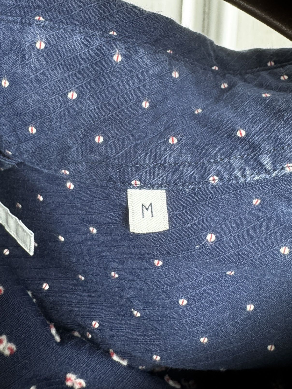 SHIPS SHIPS polka dot navy blue japanese designer ls shirt sz M Size US M / EU 48-50 / 2 - 9 Thumbnail