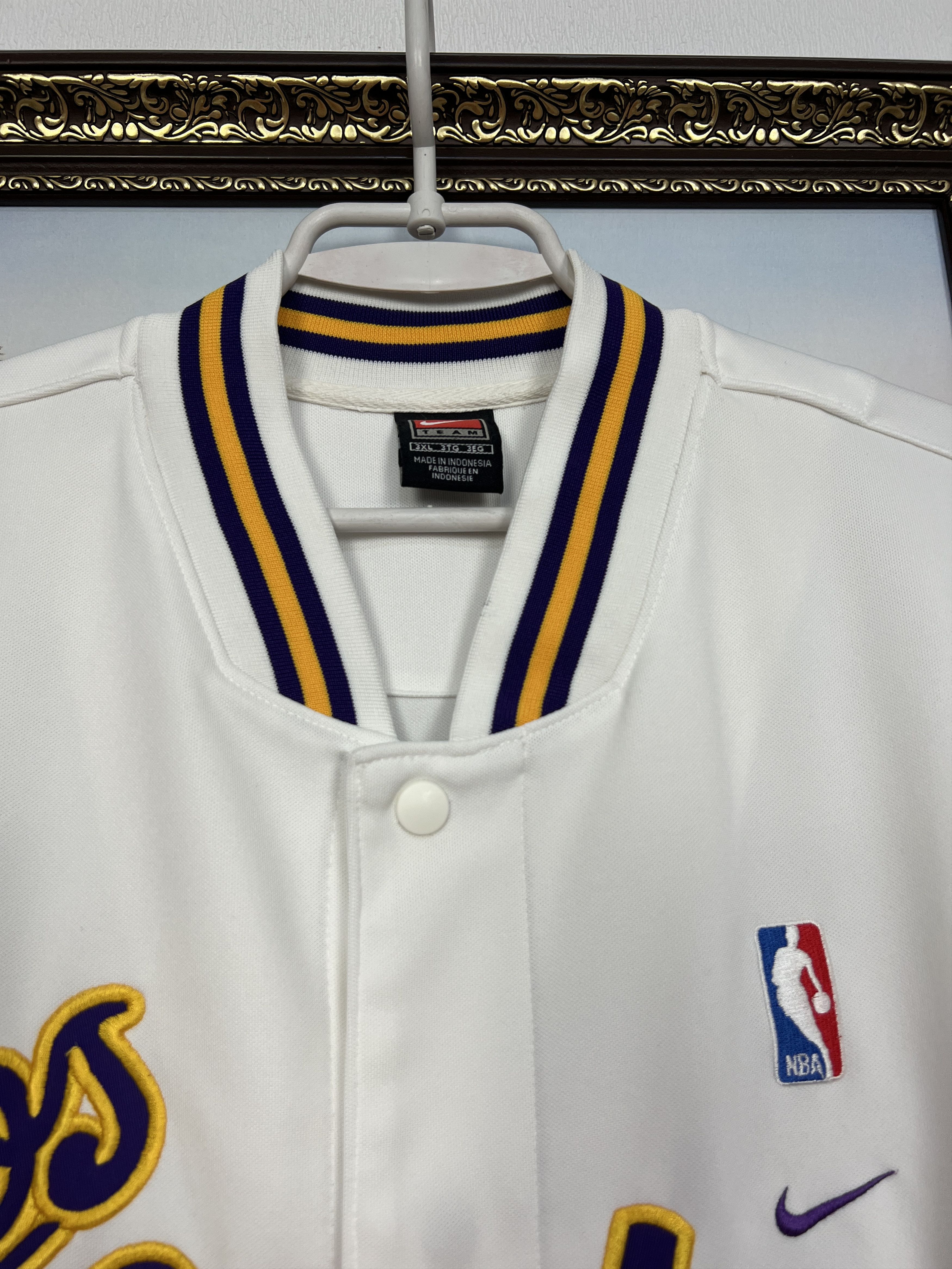 Los Angeles Lakers NBA Shooting Warm UP Jersey Jacket Sz 3XL