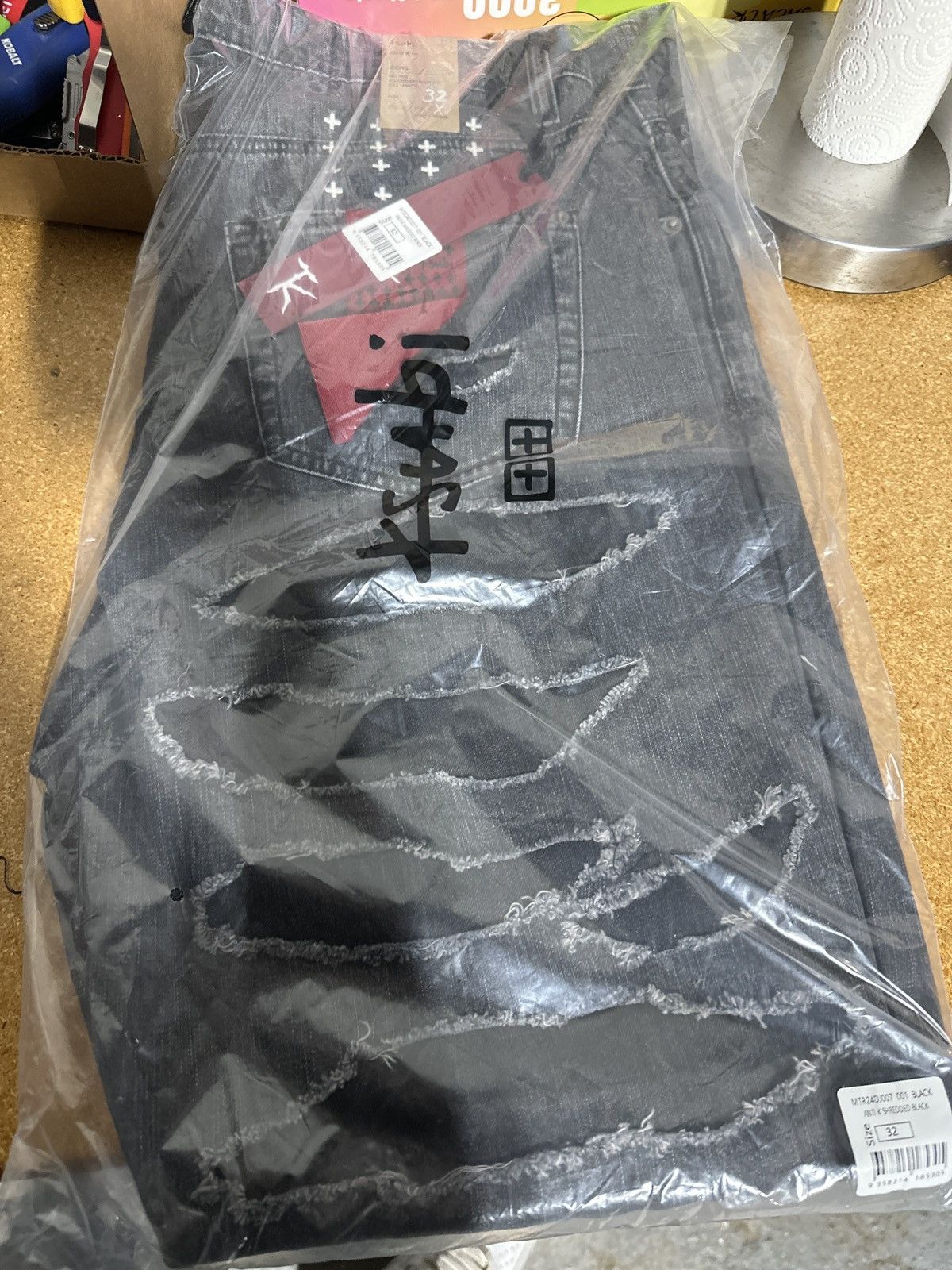 Ksubi Ksubi x Trippie Redd chitch shredded black jeans Size US 32 / EU 48 - 5 Thumbnail