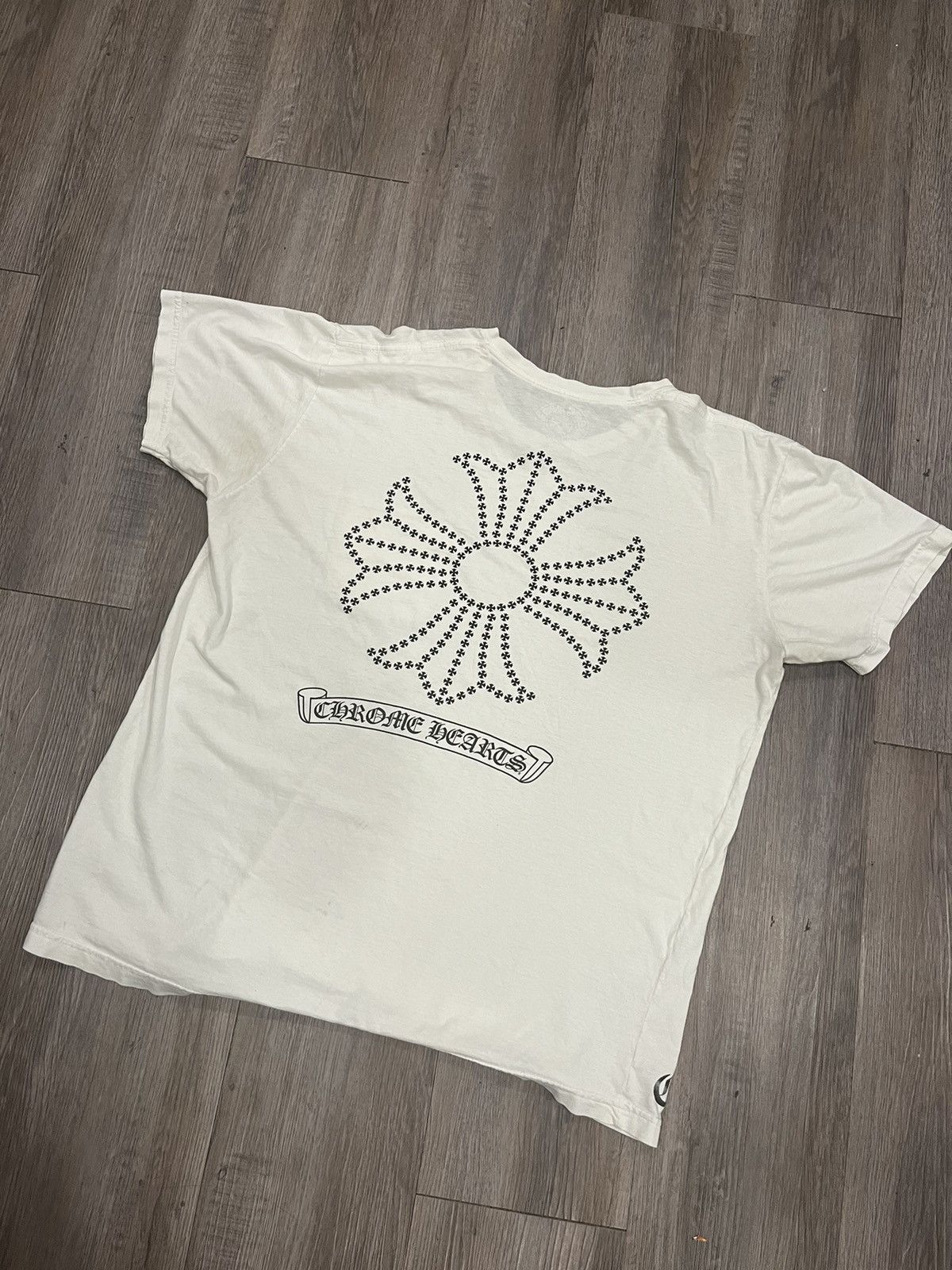 Chrome Hearts ホワイト Tシャツ Chrome Hearts Embroidered Logo Pocket Tee T-Shirt White