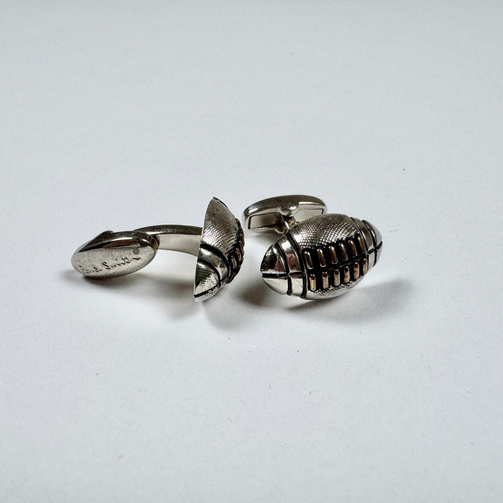 Paul Smith Paul Smith Silver Football Rugby Cufflinks Sporty Size ONE SIZE - 8 Thumbnail