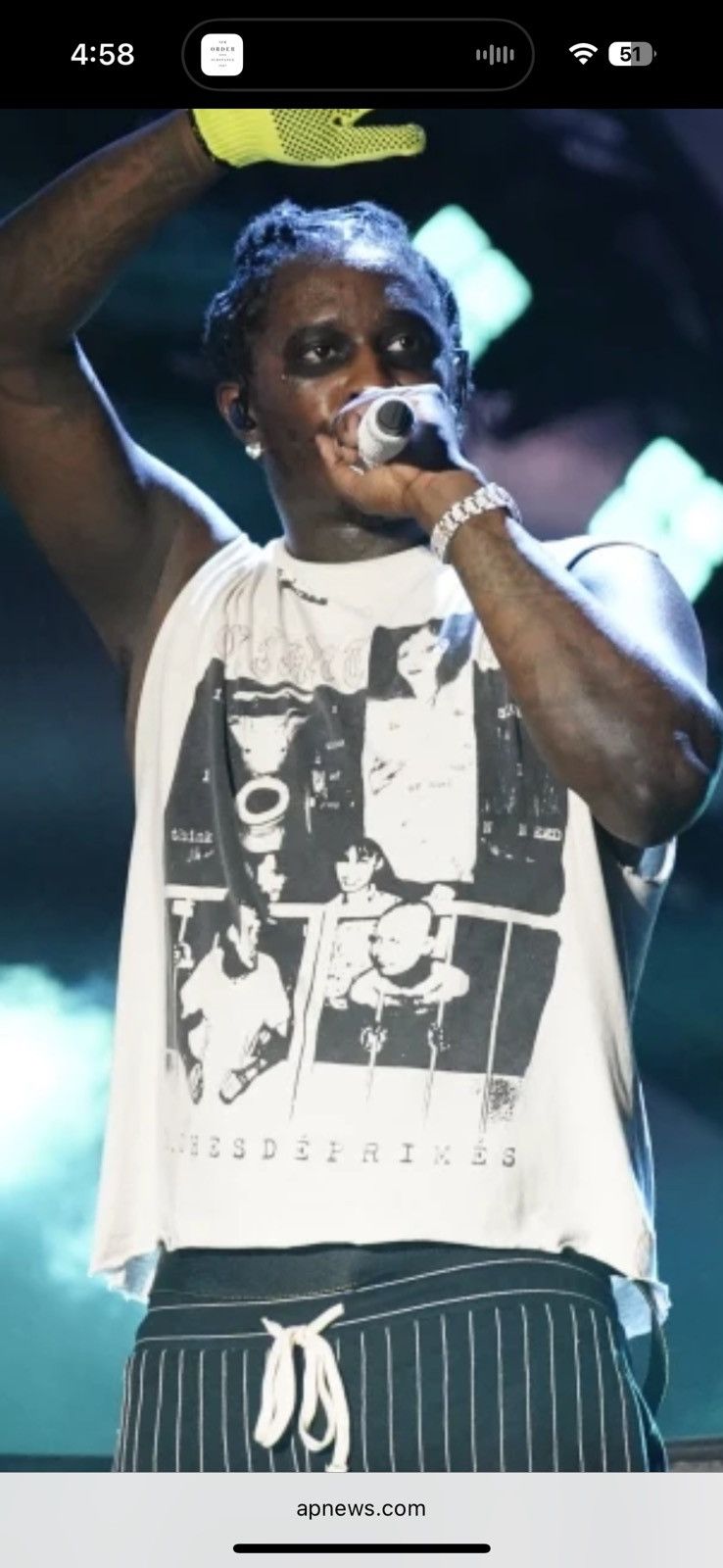 Enfants Riches Deprimes Enfants Riches Deprimes SS2025 “Endless Blockades” Cutoff Size US XL / EU 56 / 4 - 10 Thumbnail