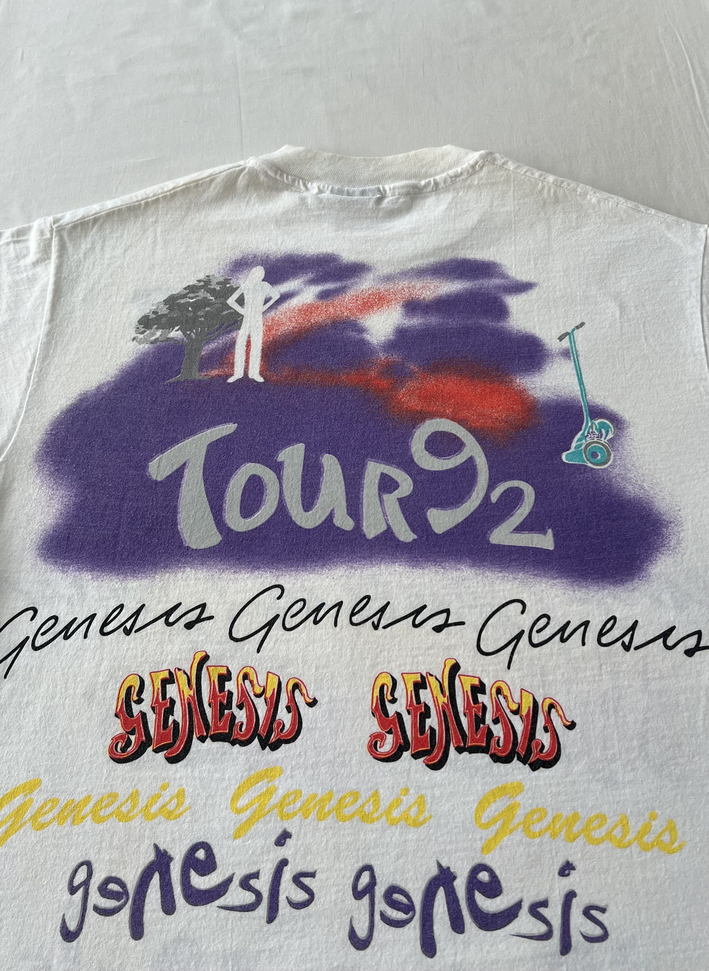 Band Tees Vintage 1992 Genesis Pop Rock Tour Phil Collins AOP T-shirt Size US L / EU 52-54 / 3 - 17 Thumbnail