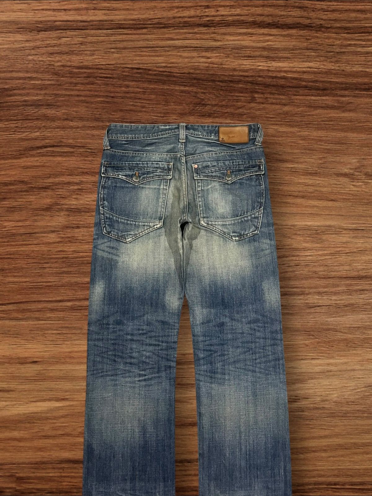 Japanese Brand Vintage Japanese Brand Blue Faded Washed Distressed Jeans Size US 32 / EU 48 - 6 Thumbnail