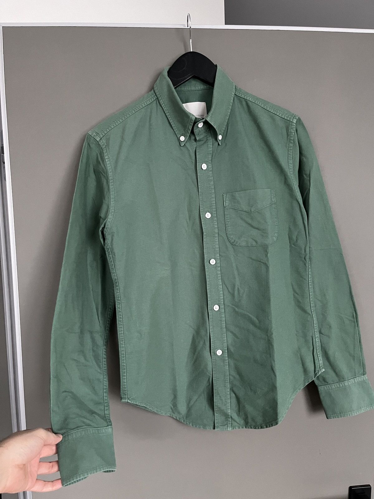 Band Of Outsiders Band of Outsiders Green Shirt Made in USA Size US S / EU 44-46 / 1 - 8 Thumbnail