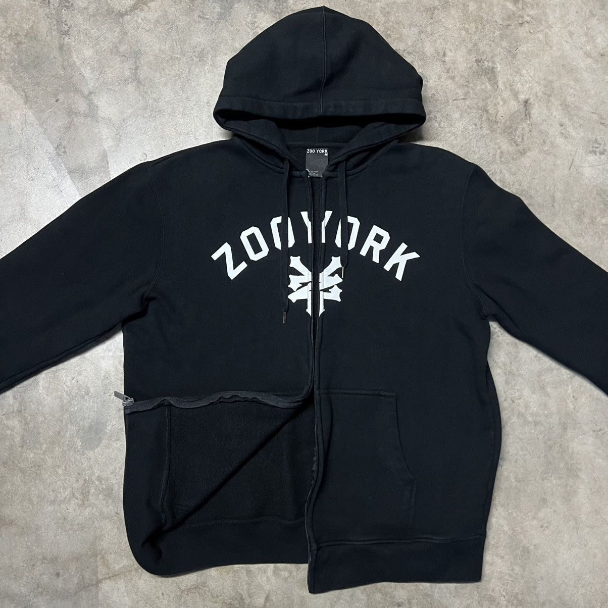 Vintage × Zoo York Vintage 2000’s Y2K Zoo York Full-Zip Hoodie Sweater Size US XL / EU 56 / 4 - 4 Thumbnail