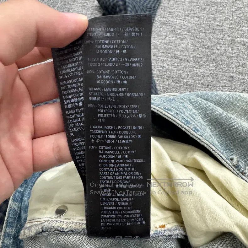 Balenciaga Balenciaga size M Shirt Decorated Patchwork Denim Pants Size US 27 - 4 Thumbnail
