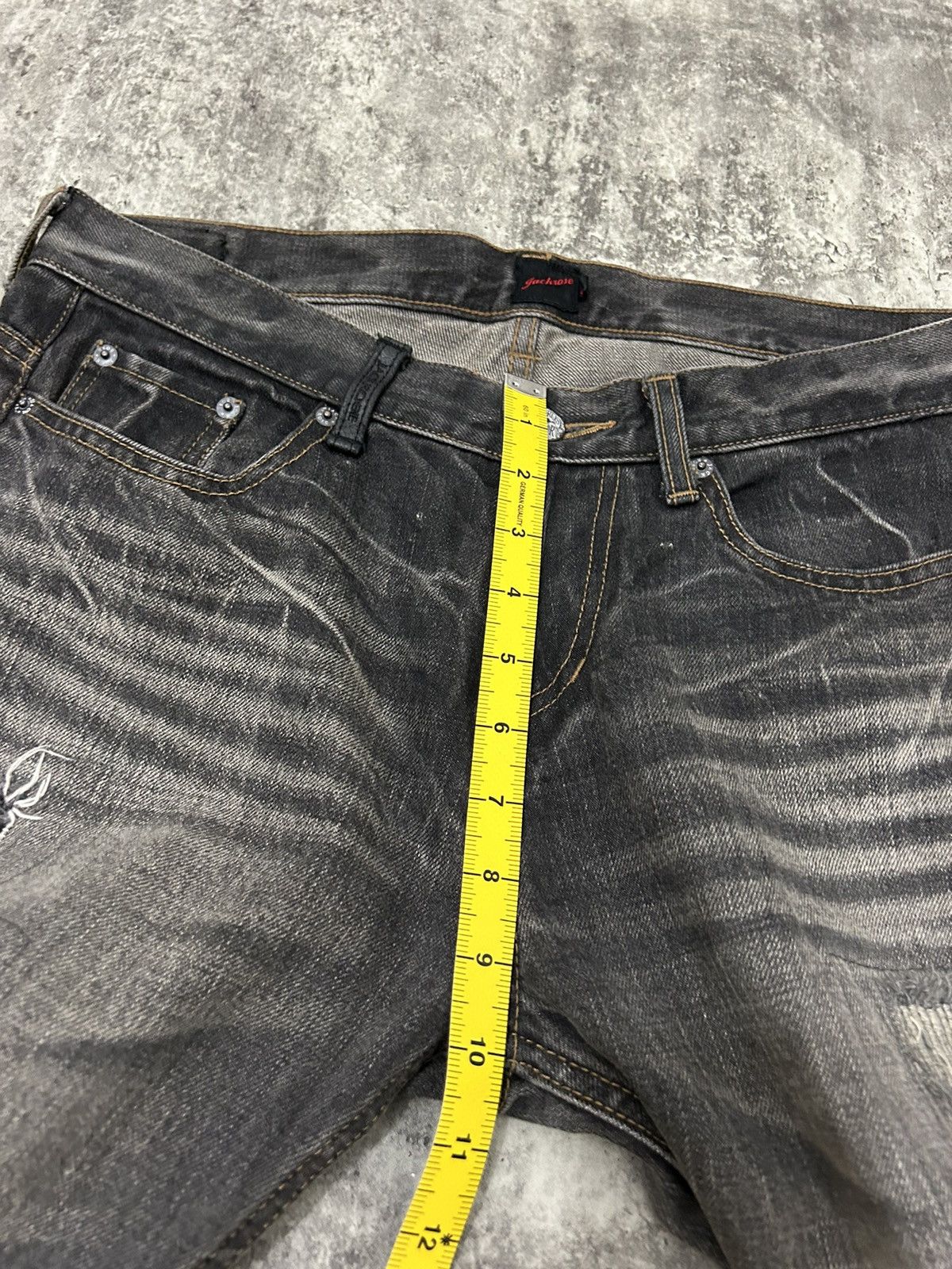If Six Was Nine Jackrose Number Nine Tornado Mart style Denim Size US 33 - 20 Thumbnail