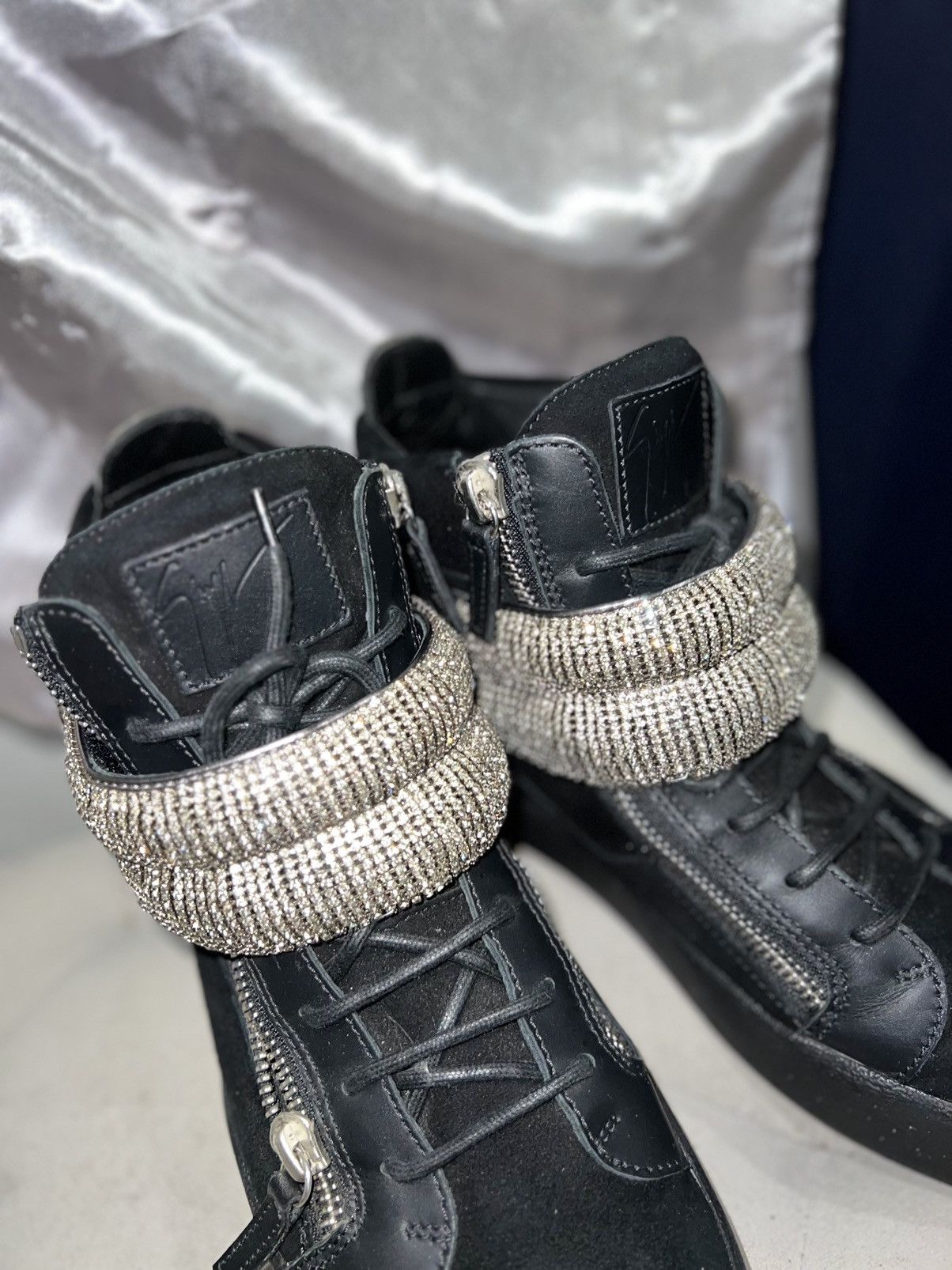 Giuseppe Zanotti Giuseppe high top swarovski *RARE Size US 10.5 / EU 43-44 - 5 Thumbnail