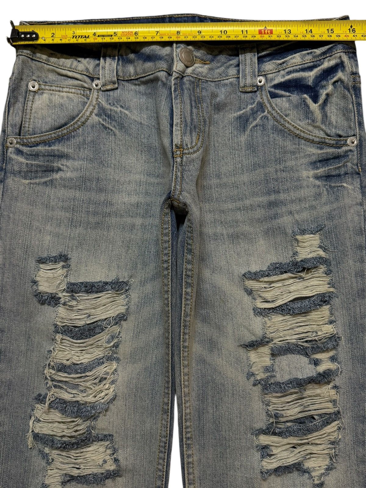 If Six Was Nine Vintage Y2K Japanese Brand Faded Ripped Style Distressed Size US 31 - 9 Thumbnail