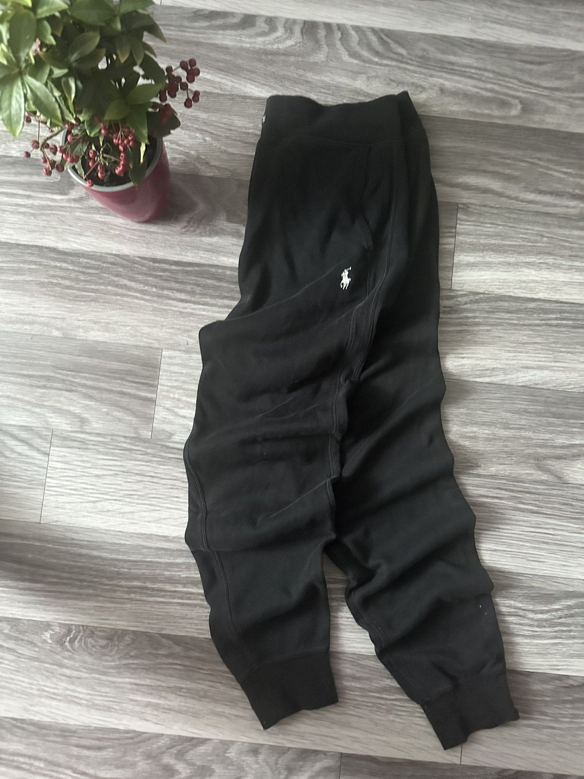 Polo Ralph Lauren Polo Ralph Lauren Black Jogger Sweetpants White pony size M Size US 32 / EU 48 - 1 Thumbnail