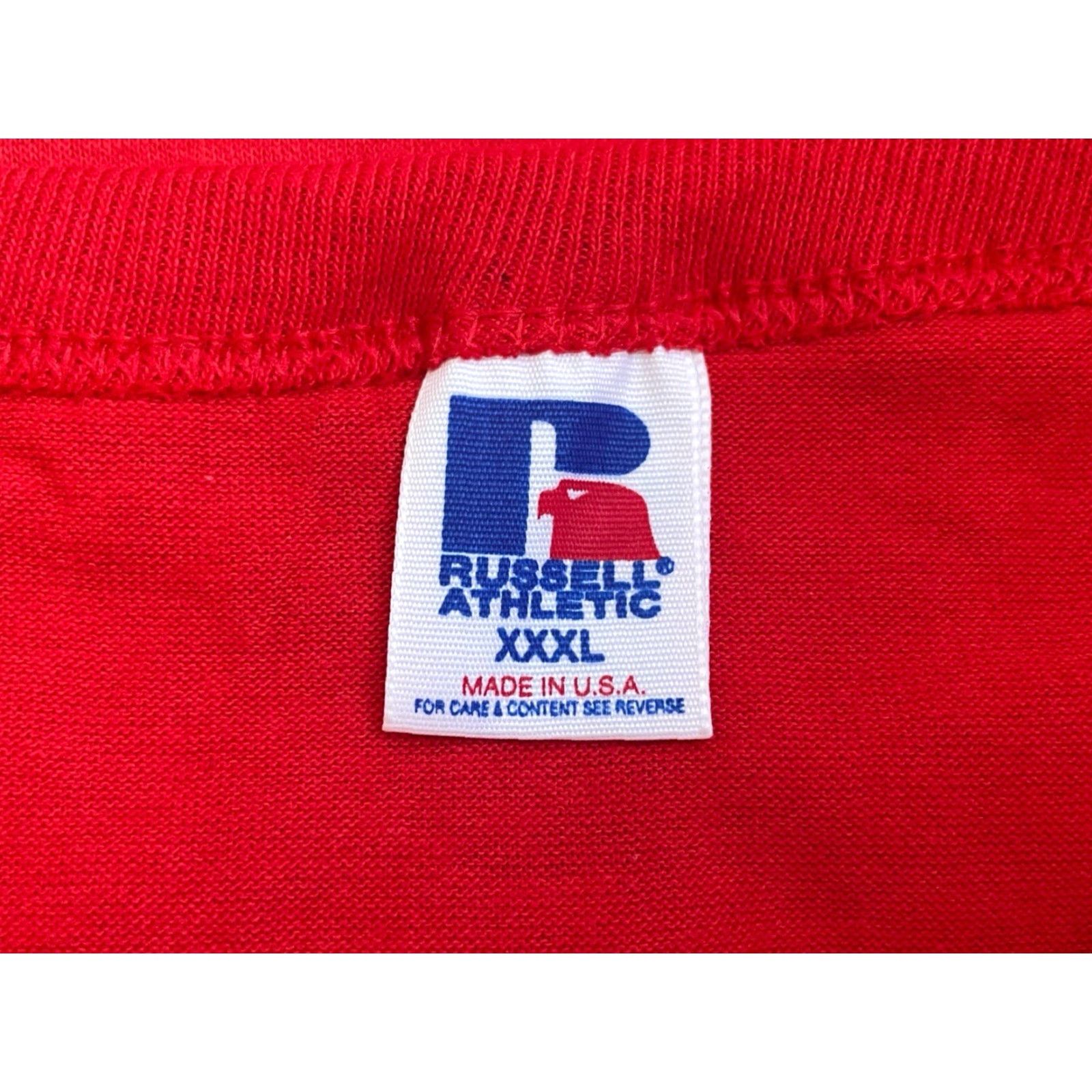 Russell Athletic VINTAGE Russell Athletic T-Shirt Mens 3XL Red 90s Deadstock NWOT Made in USA Size US XXL / EU 58 / 5 - 3 Thumbnail