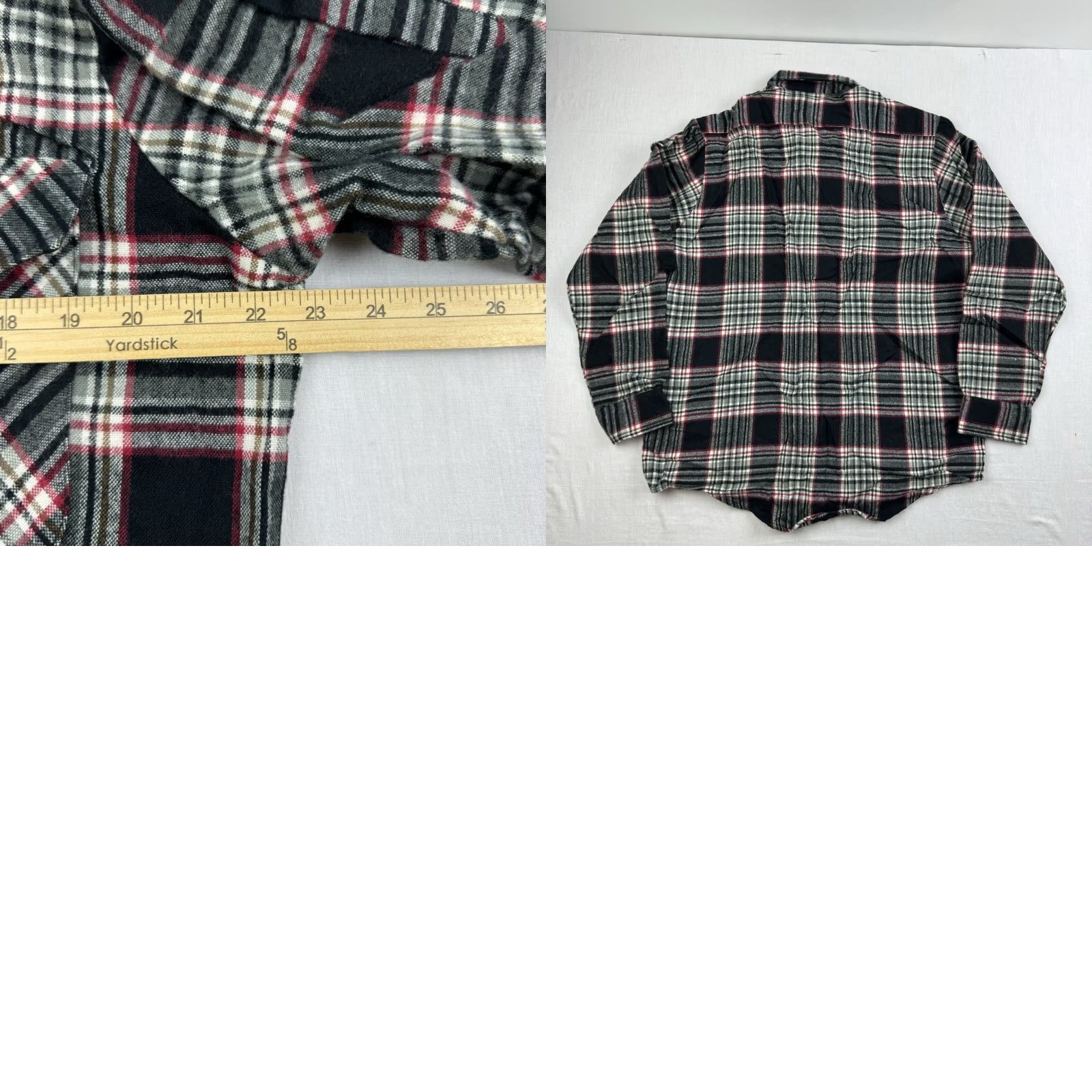 Vintage VINTAGE Fieldmaster Shirt Button-Up Adult Large Black Plaid Flannel 90s Outdoor Workwear Mens Shirt Size US L / EU 52-54 / 3 - 8 Thumbnail
