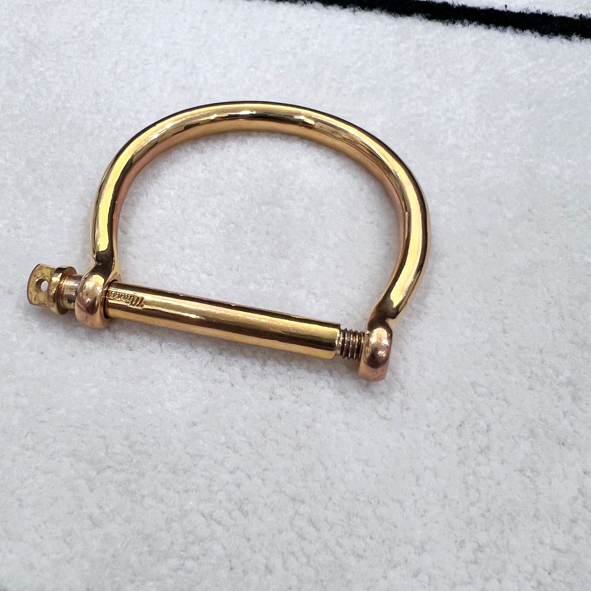 Miansai Miansai 18k Gold Plated Screw Cuff Bangle Bracelet Size ONE SIZE - 3 Thumbnail