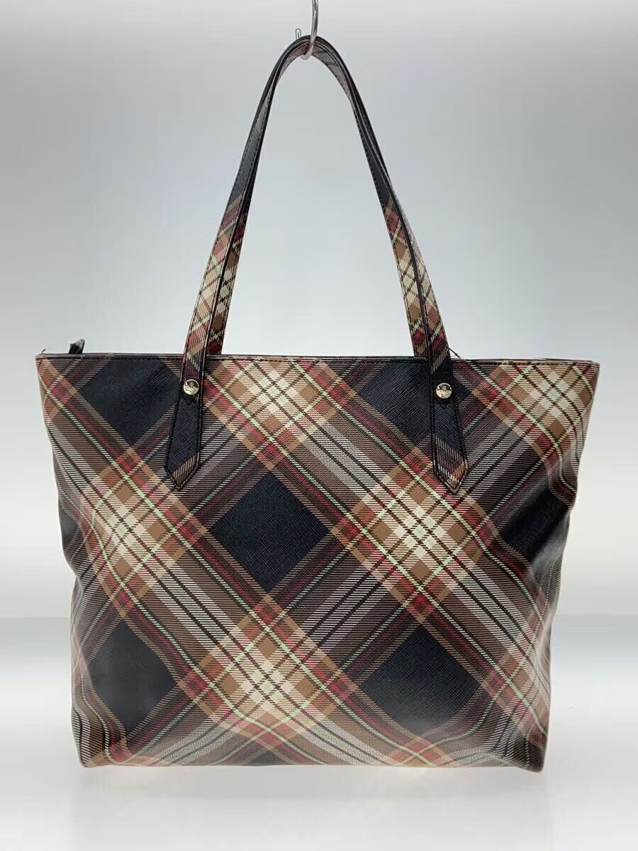 Vivienne Westwood Plaid Orb Tote Bag Size ONE SIZE - 3 Thumbnail