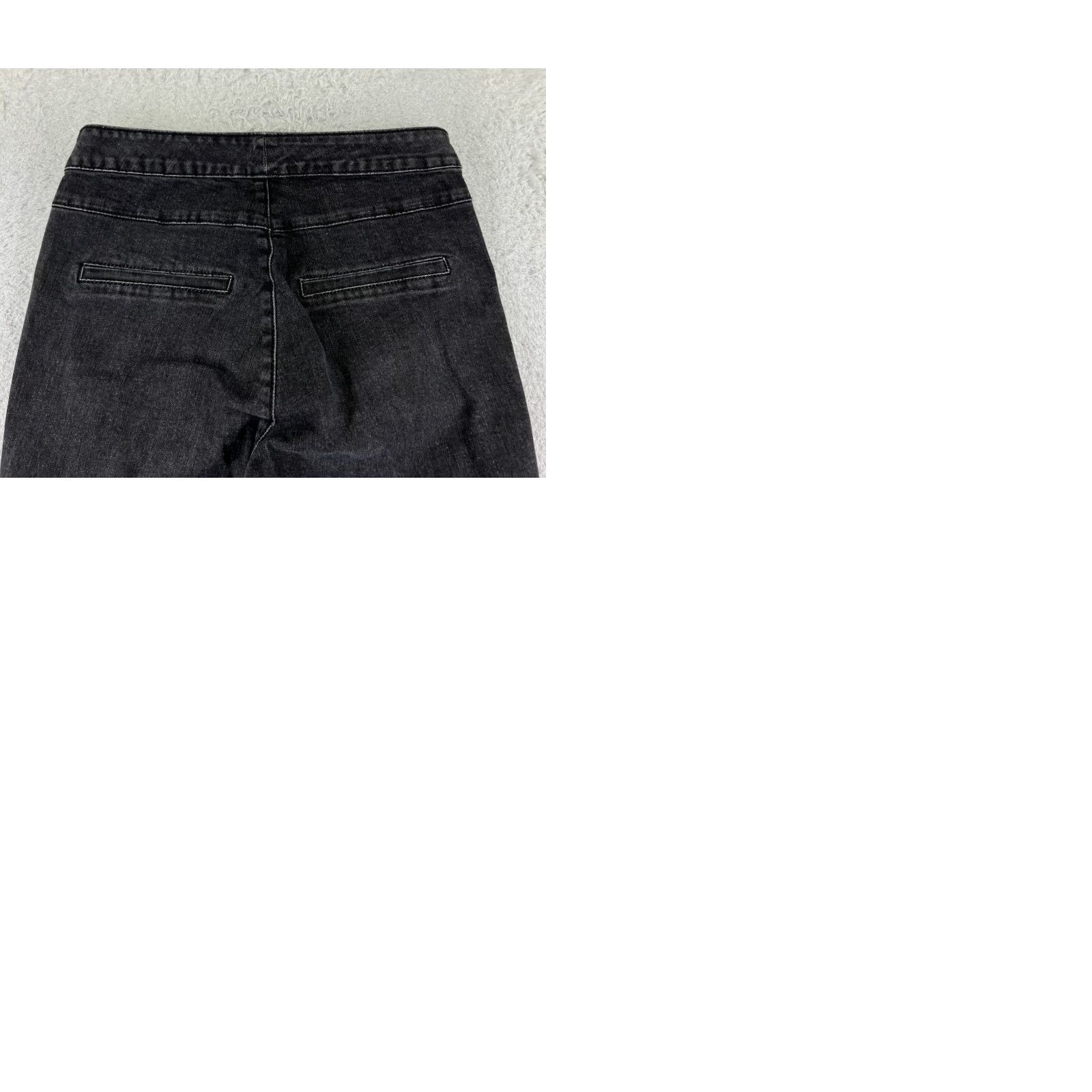 Denime Kappahl Jeans Denim Straight Leg 26x27 Black Cotton 26 Mid Rise 5-Pocket Womens Regular Jeans Size 26" / US 2 / IT 38 - 10 Thumbnail