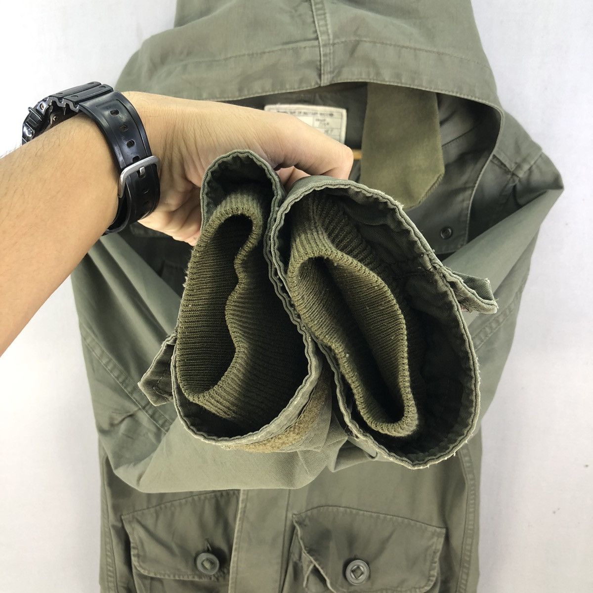Japanese Brand Vintage Back Number Army Utility Slant Pocket Jacket Size US S / EU 44-46 / 1 - 12 Thumbnail