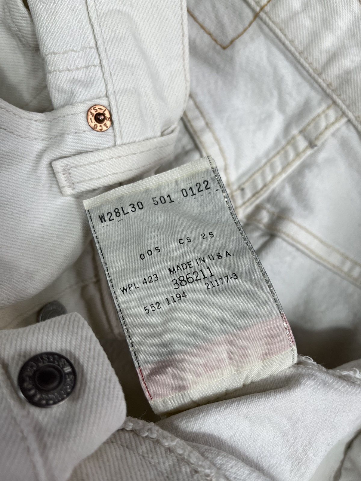 Levi's × Vintage Vintage 90sMade In USA Levi’s 501 denim jeans streetwear Size 28" / US 6 / IT 42 - 13 Thumbnail