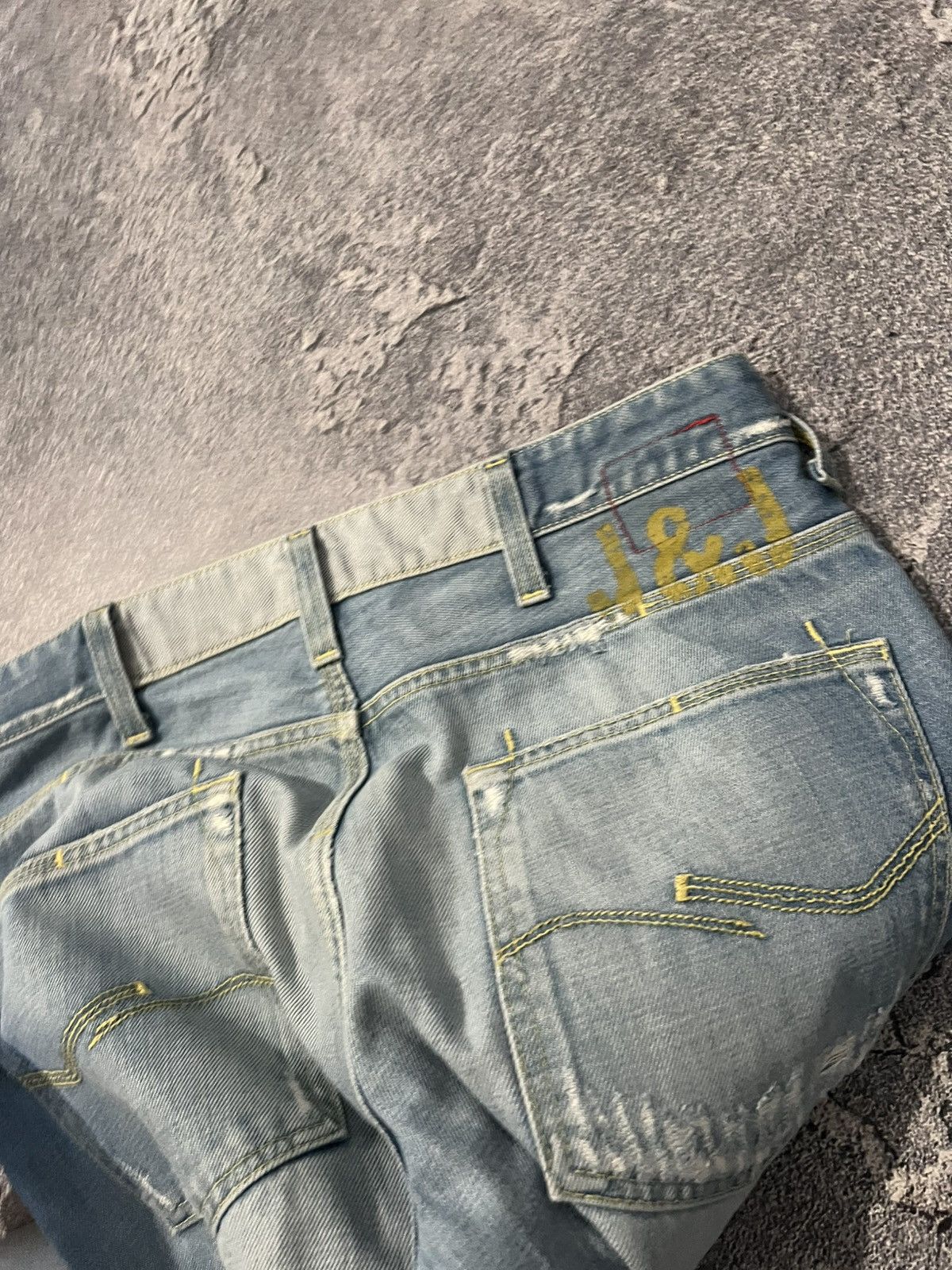 Japanese Brand Streetwear Staple Slim Destroyed Number Nine Style Size US 33 - 8 Thumbnail