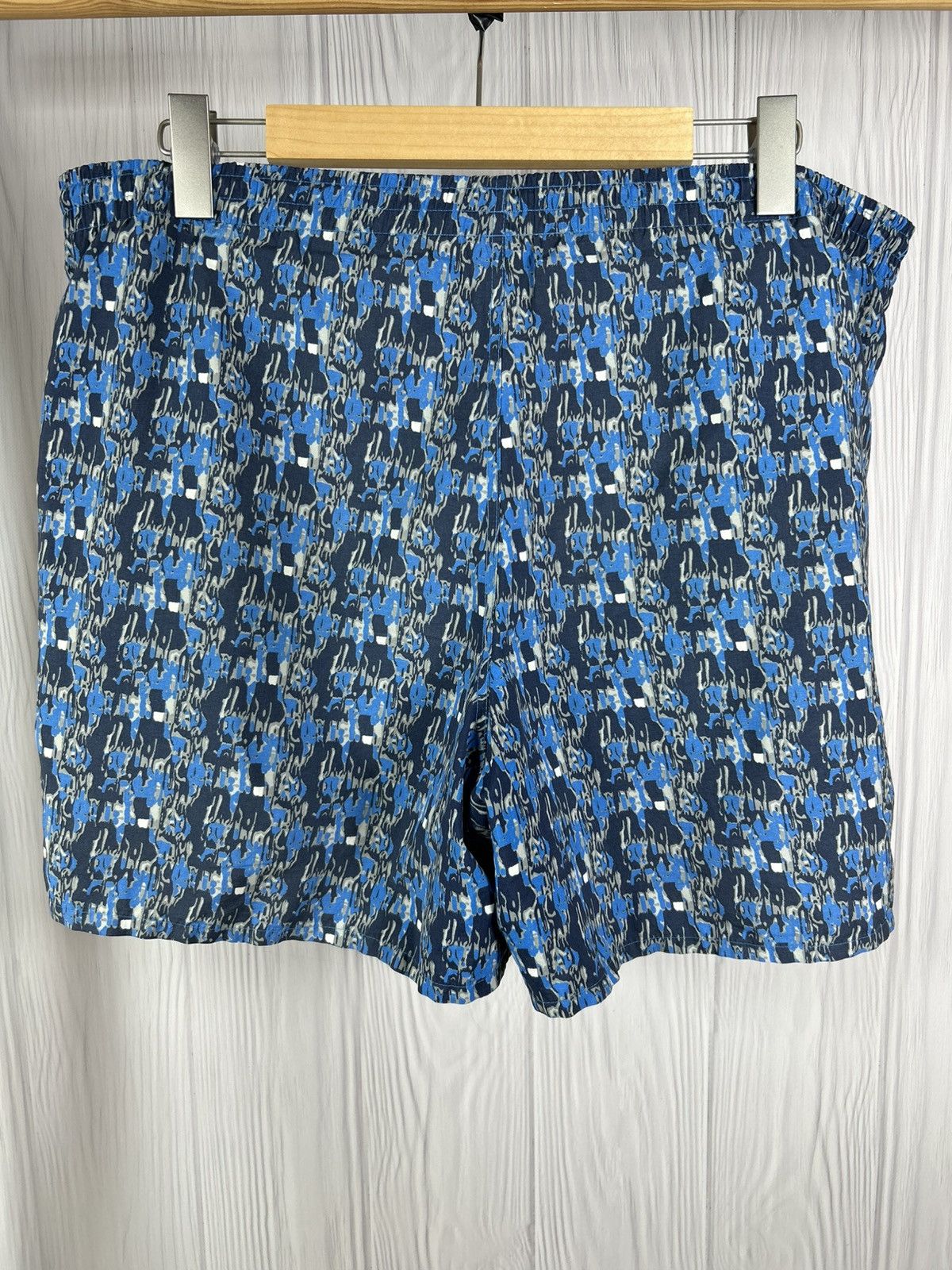 Nike Nike Vintage 90s Blue Pattern Logo Shorts Size M Size US 32 / EU 48 - 6 Thumbnail