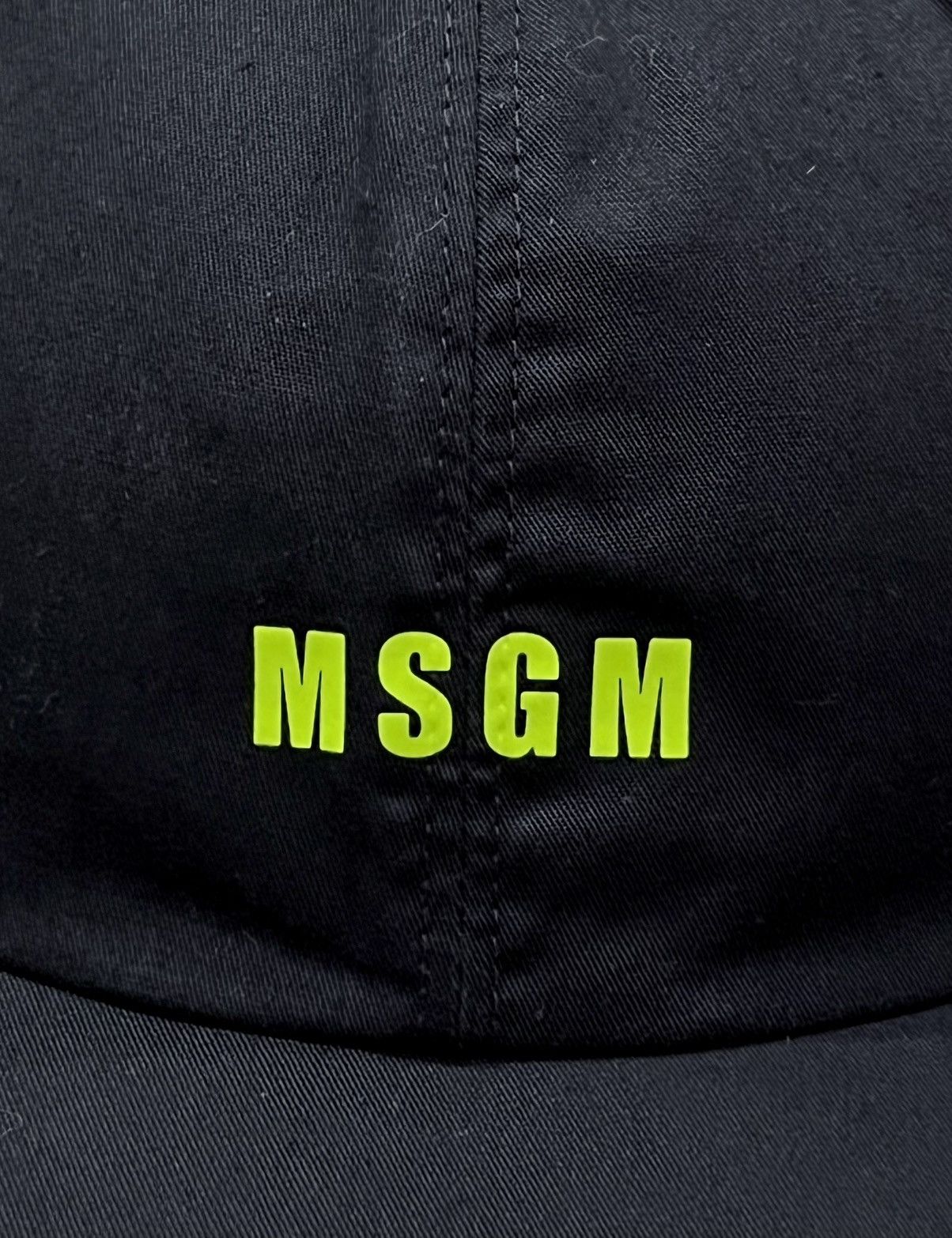 MSGM MSGM Italy 6 Panel Hat Neon Green Logo Cap Size ONE SIZE - 5 Thumbnail