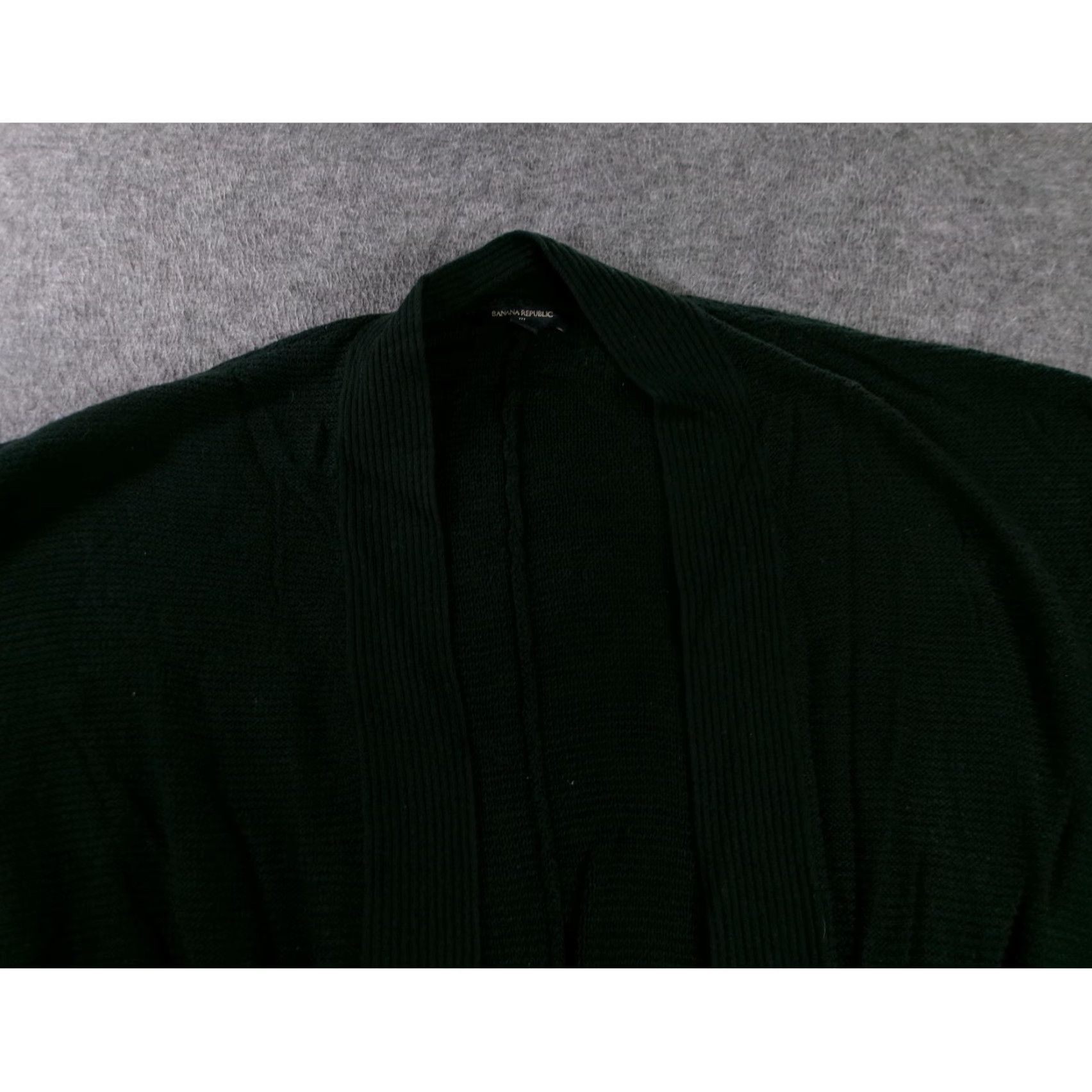 Banana Republic VINTAGE Banana Republic Cardigan Women XS Short Sleeve Knit Ribbed Open Front Green Casual Womens Size XS / US 0-2 / IT 36-38 - 2 Thumbnail