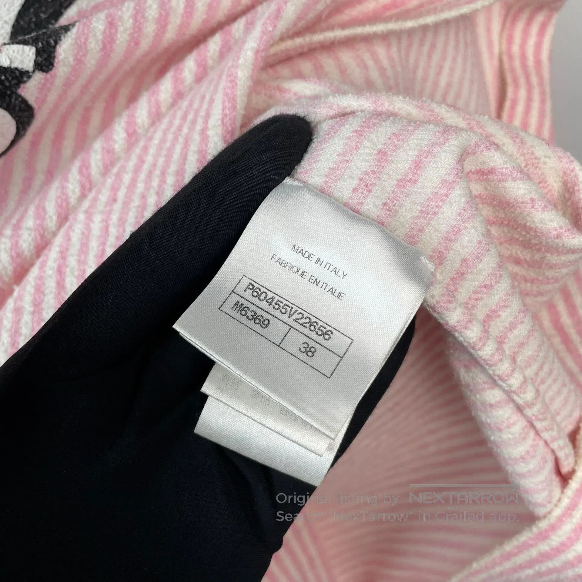 Chanel Chanel Pink Striped T-Shirt| Size XS / US 0-2 / IT 36-38 - 8 Thumbnail