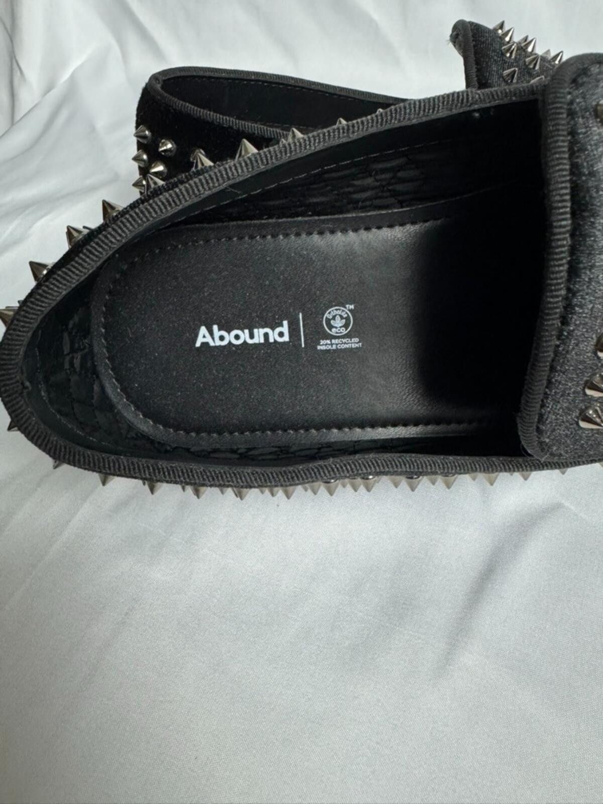 Other Abound Mens Spike Loafers Size 11 Silver Studded Dress Shoes Size US 11 / EU 44 - 3 Thumbnail