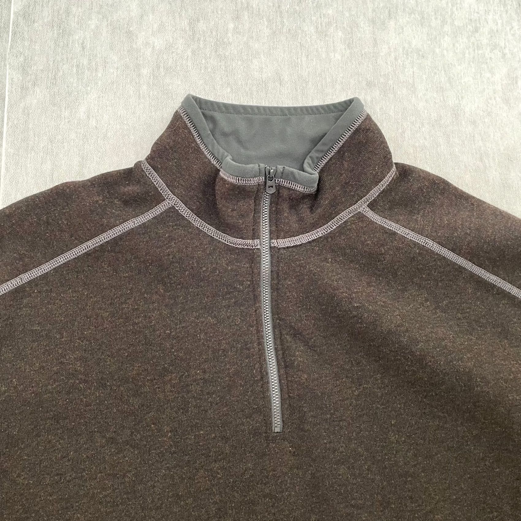 Vintage Kuhl Revel Sweater Adult 2XL Brown 1/4 Zip Pullover Fleece Outdoor Performance Shirt Size US XXL / EU 58 / 5 - 4 Thumbnail