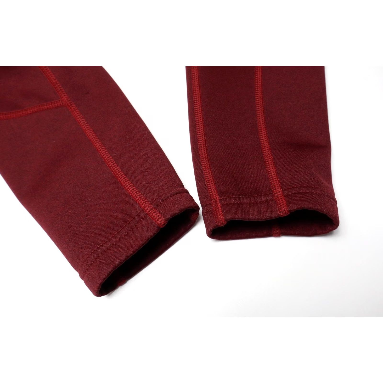 Vintage ENGELBERT STRAUSS Poly Stretch Regular Jacket Women's MEDIUM Softshell Fleece Burgundy Zip Mock Neck All Seasons Womens Regular Jacket Size M / US 6-8 / IT 42-44 - 5 Thumbnail