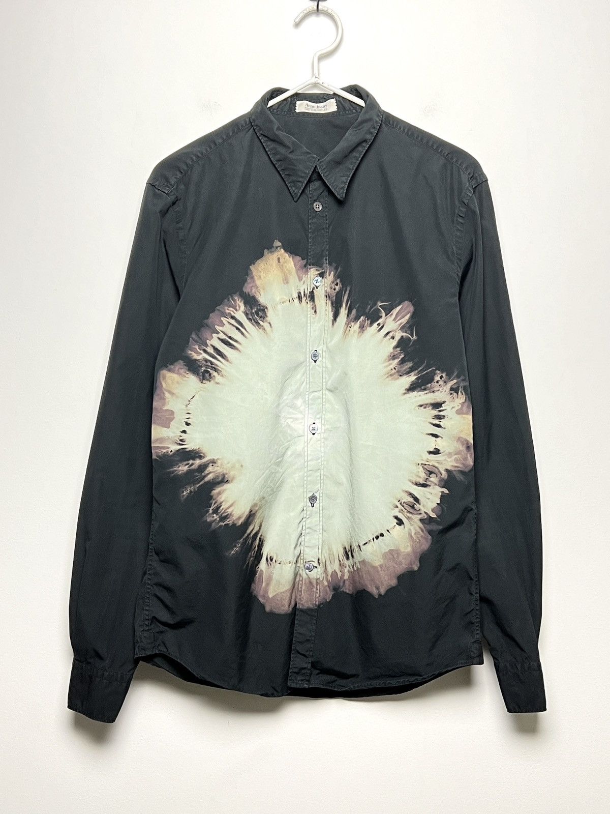 Acne Studios acne y2k star shirt 1/1 bleached tie dye Size US M / EU 48-50 / 2 - 1 Thumbnail