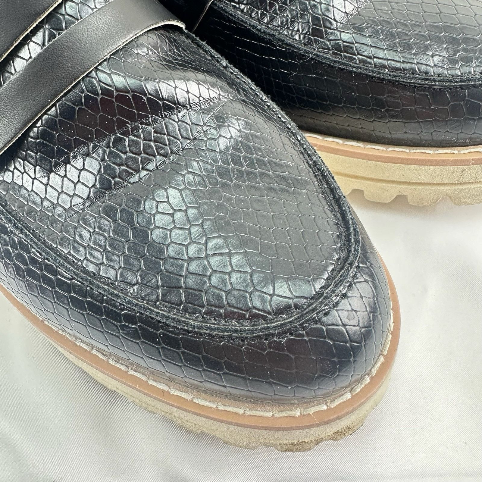 Dolce Vita Dolce Vita Womens Sz 9.5M Abbott Loafers Black Slip On Shoes Size US 9.5 / IT 39.5 - 2 Thumbnail