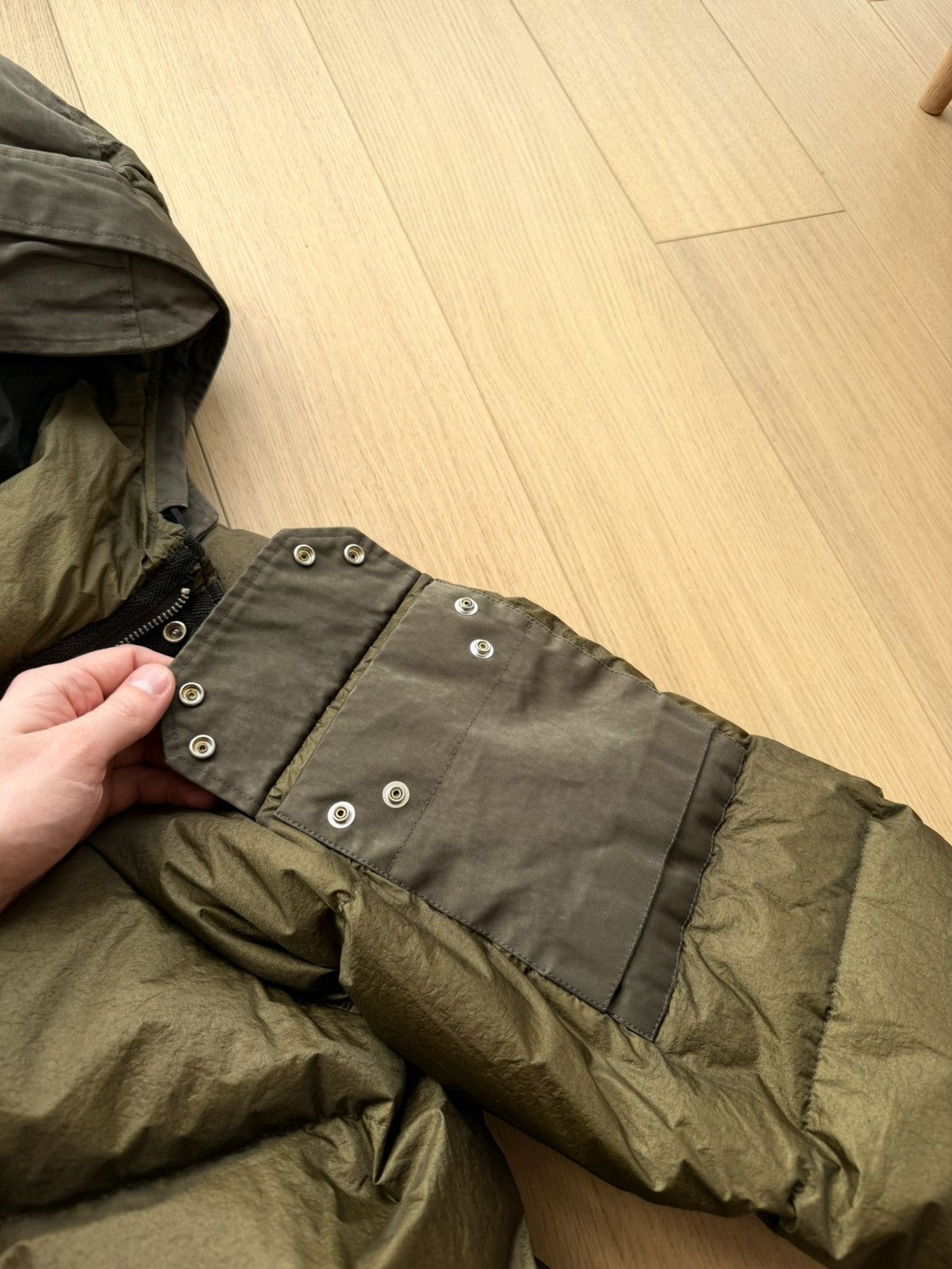 Ten C Ten C Iced Combo Down Jacket Olive 52/XL Size US XL / EU 56 / 4 - 14 Thumbnail