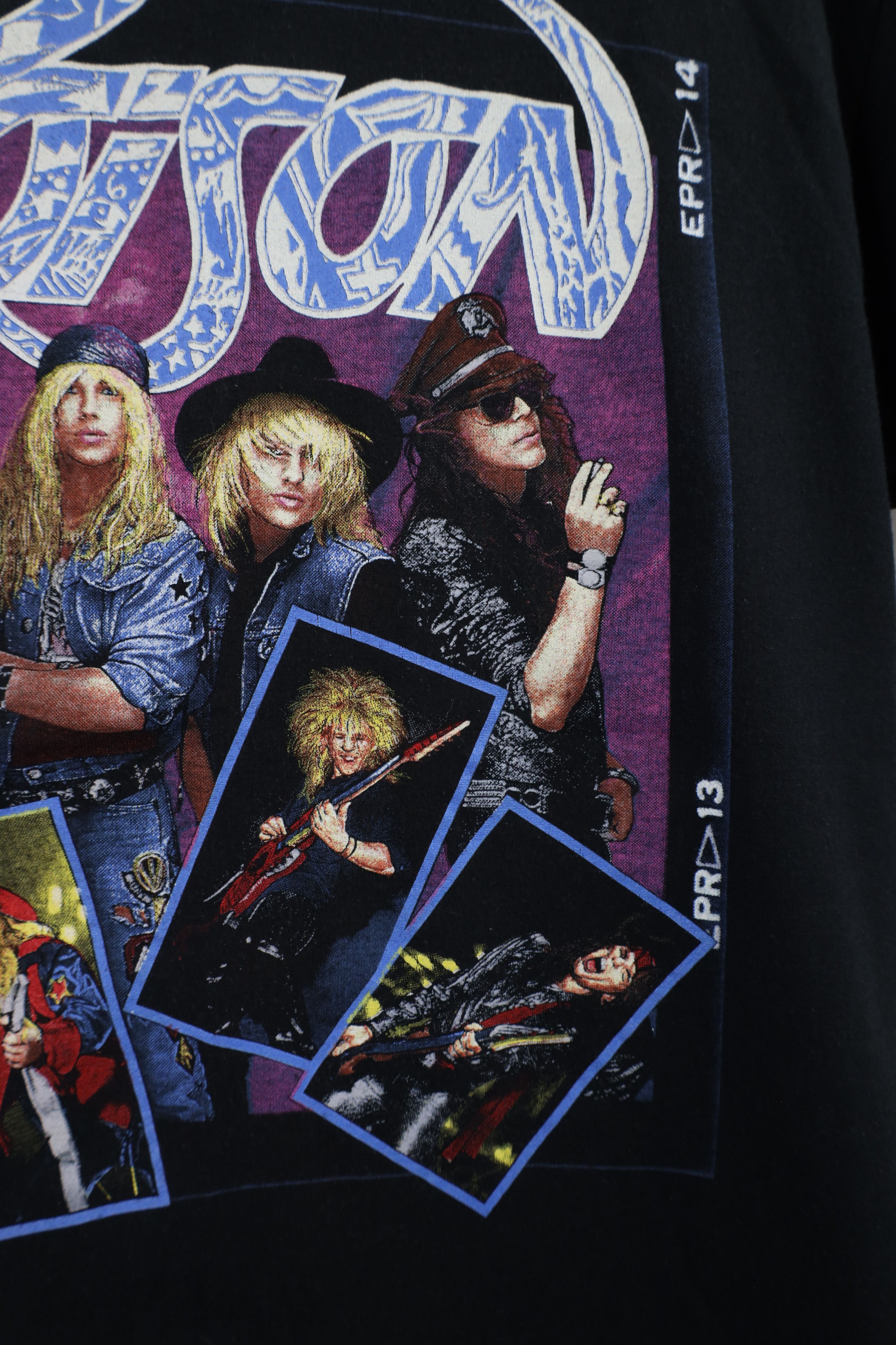 Vintage Vintage 80s Up and Say Ahh Tour PoisonBand T-Shirt Black USA Size US L / EU 52-54 / 3 - 6 Thumbnail