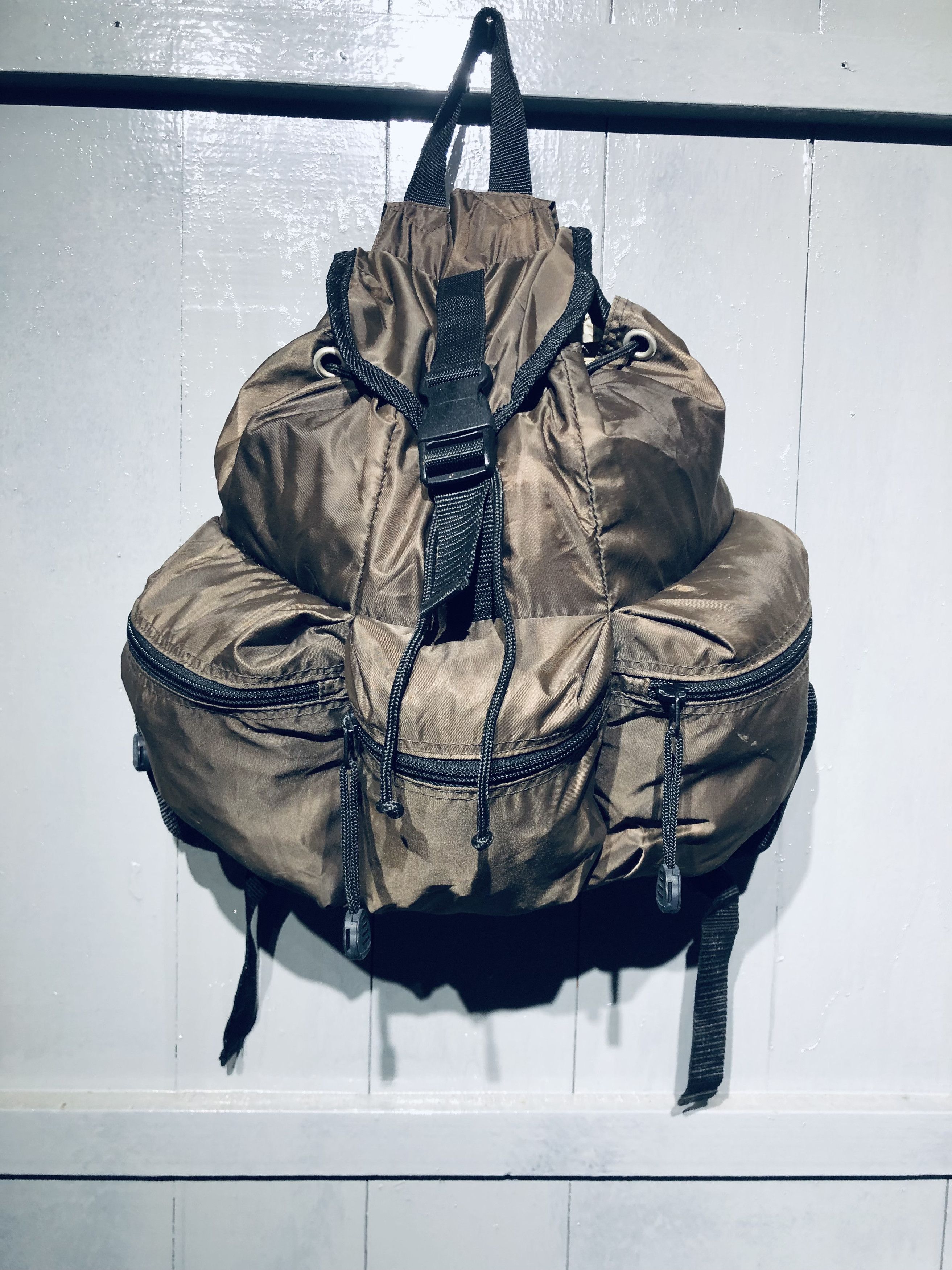 Japanese Brand Japanese Nylon Style 3 Pocket Outside Backpack Size ONE SIZE - 11 Thumbnail