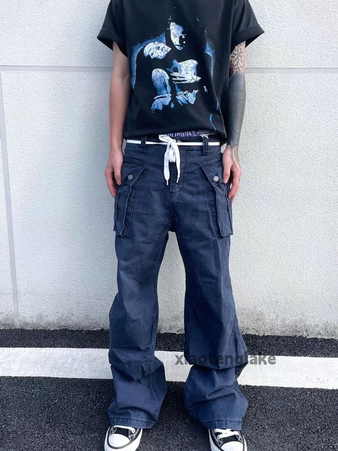 Vintage Unisex outdoor utility military tactical baggy cargo pants Size US 26 / EU 42 - 1 Thumbnail