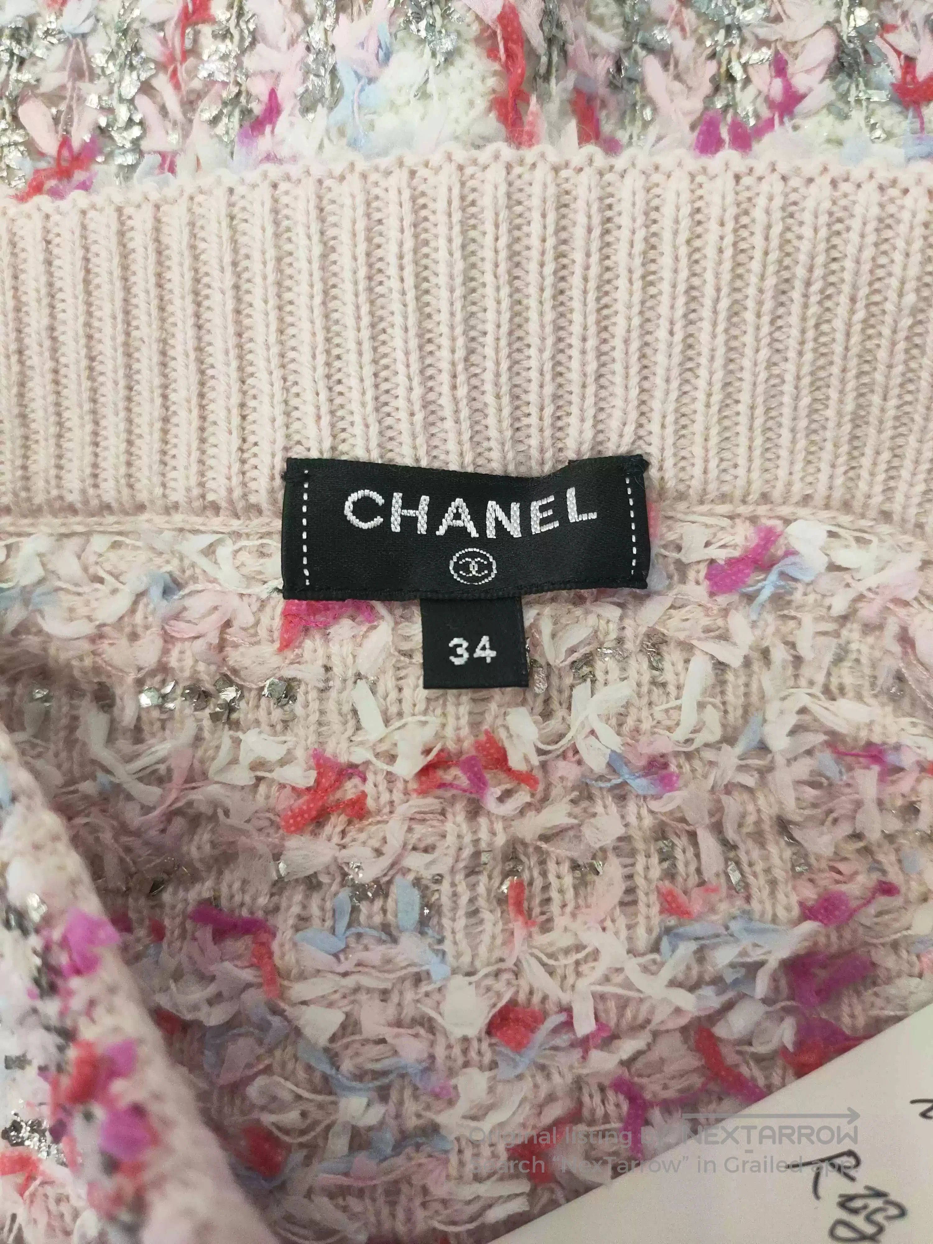Chanel Chanel Pink Gradient Sequin Skirt. Size US 38 / EU 54 - 3 Thumbnail