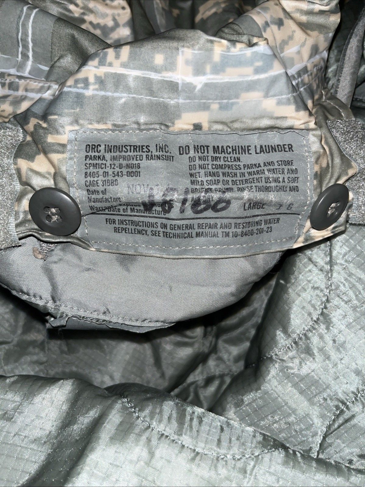 American Apparel 8415-01-527-739 Improved Parka With Thermal Button In Insert Size US L / EU 52-54 / 3 - 7 Thumbnail