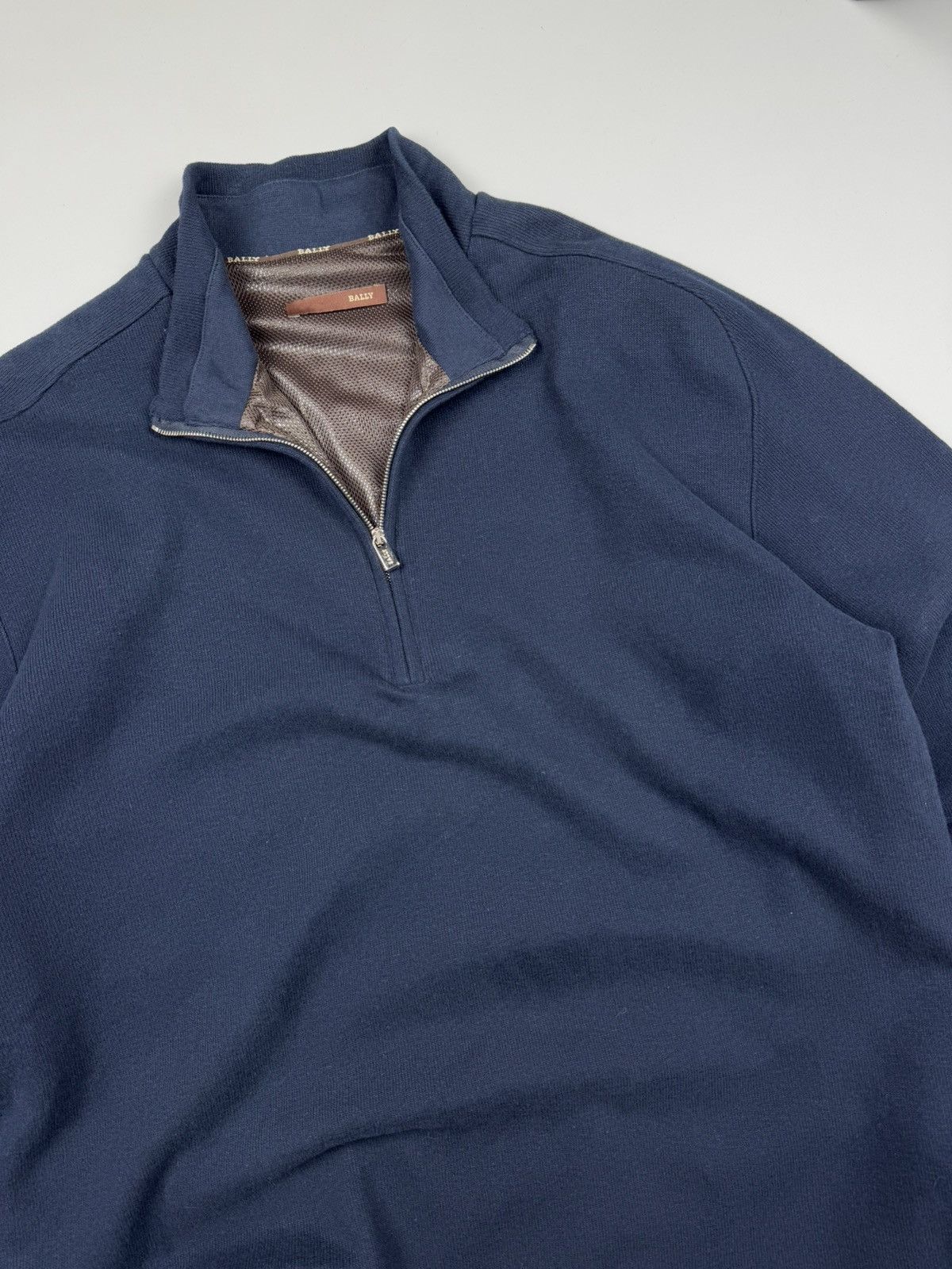 Bally Bally Half Zip With Lining Pullover Size 54 made in italy Size US L / EU 52-54 / 3 - 3 Thumbnail