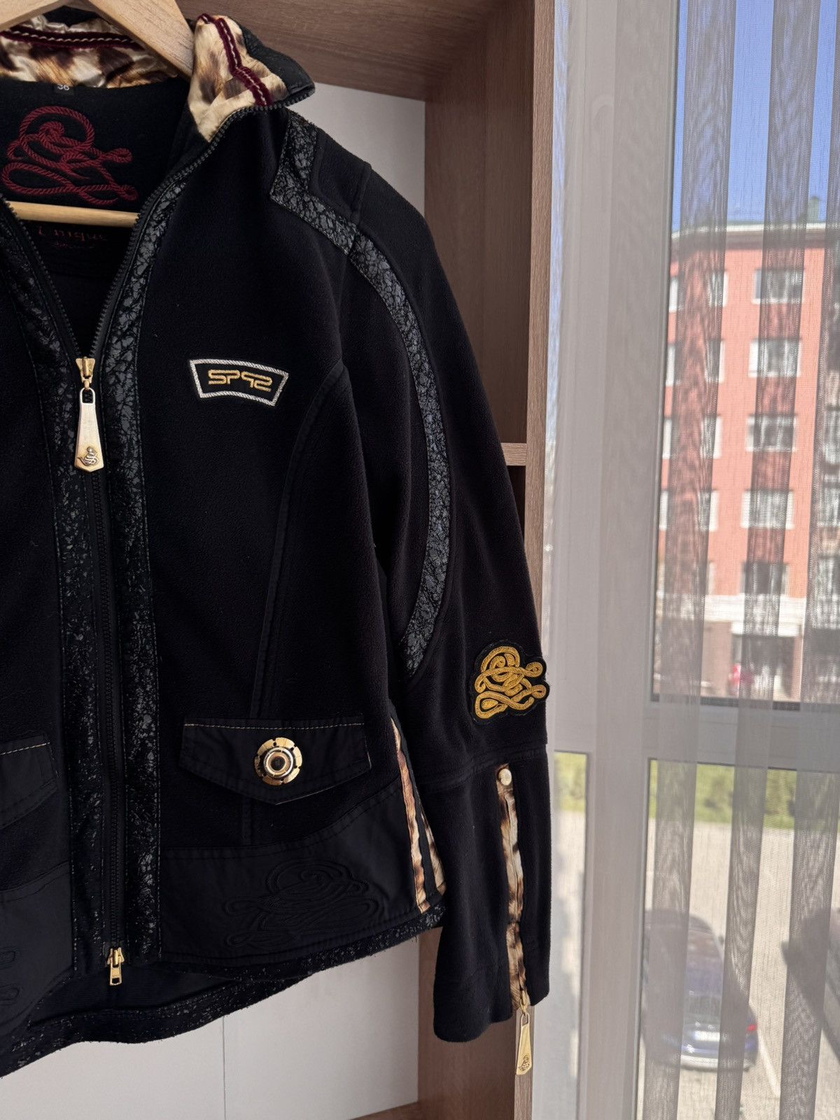 Sportalm Kitzbuhel × Vintage Vintage Sportalm Luxury Leopard Black Blazer Size S / US 4 / IT 40 - 5 Thumbnail