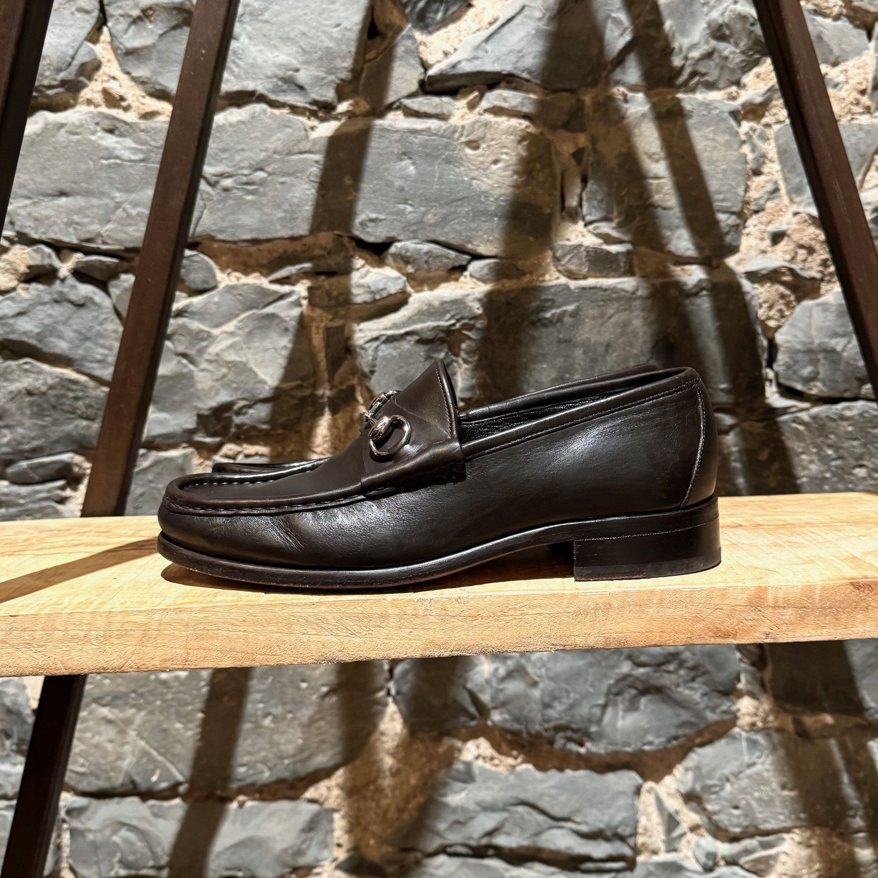 Gucci Gucci Brown Leather Horsebit Loafers Size US 9 / EU 42 - 7 Thumbnail