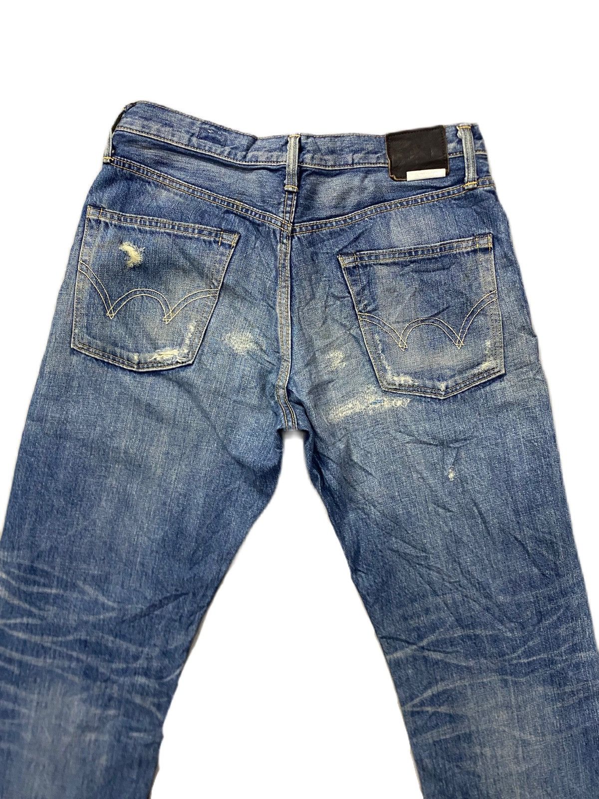 Edwin × Kapital EDWIN BLACK LABEL DISTRESS DESIGN GRUNGE STYLE Size US 30 / EU 46 - 6 Thumbnail