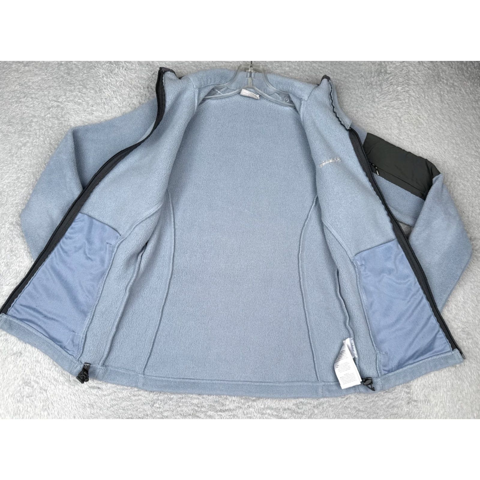 Vintage Columbia Jacket Women XS Fleece Blue Full Zip Lightweight Poly/Polyester Polartec Outdoor All Seasons Casual Urban Style, Regular Fit Size XS / US 0-2 / IT 36-38 - 2 Thumbnail