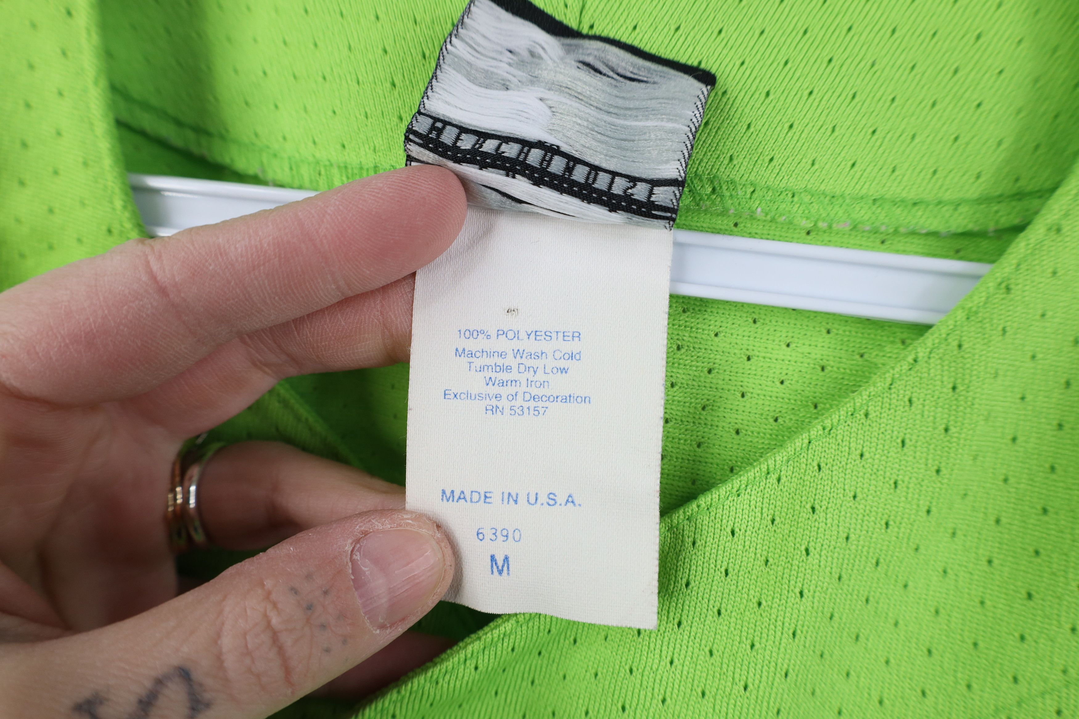 Majestic Vintage 90s Y2K Majestic Baseball Jersey Lime Green USA Size US M / EU 48-50 / 2 - 11 Thumbnail
