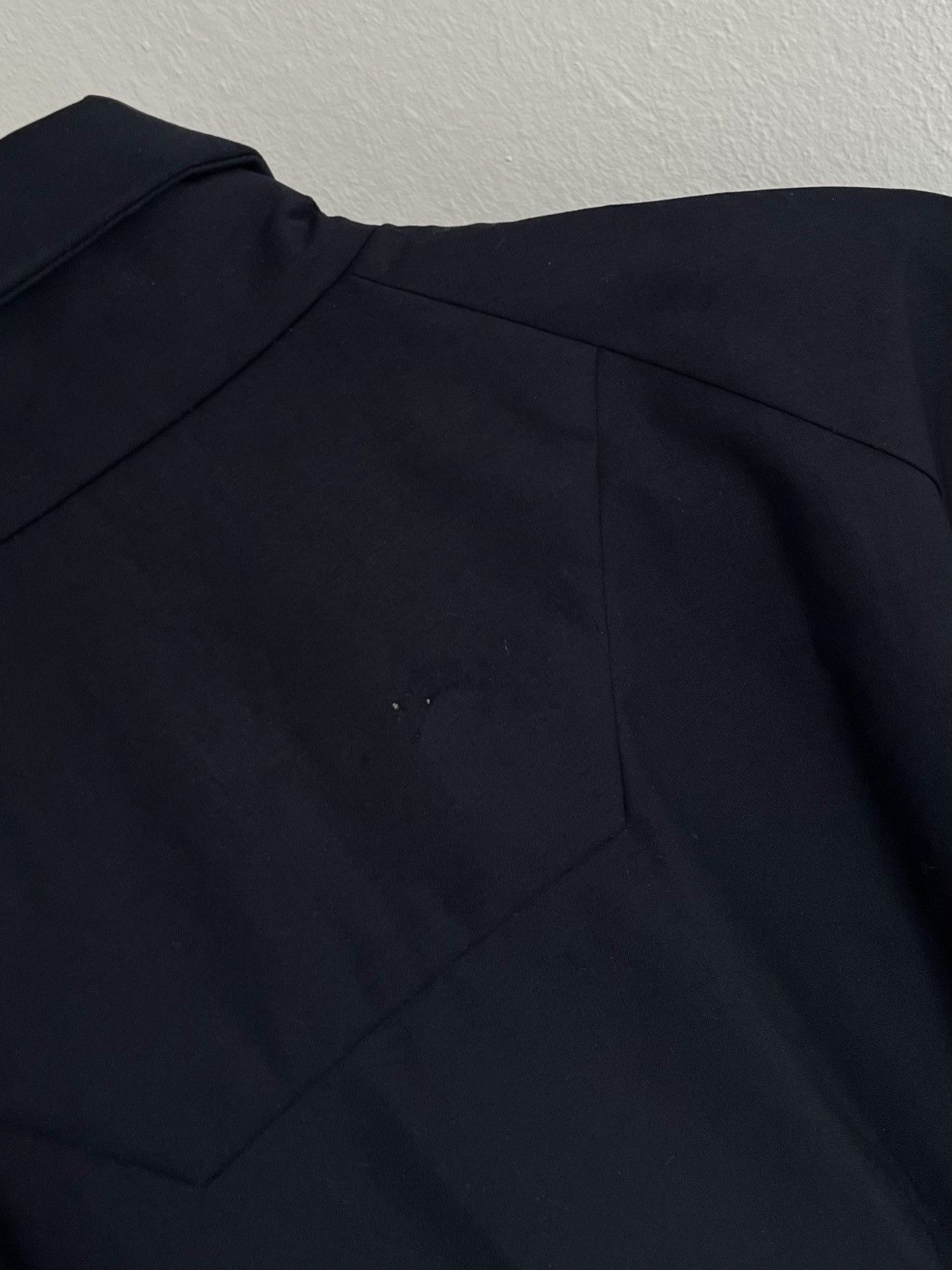 Juun.J Juun.J Leather Accented Navy Bomber Jacket Avant Garde Size US S / EU 44-46 / 1 - 12 Thumbnail