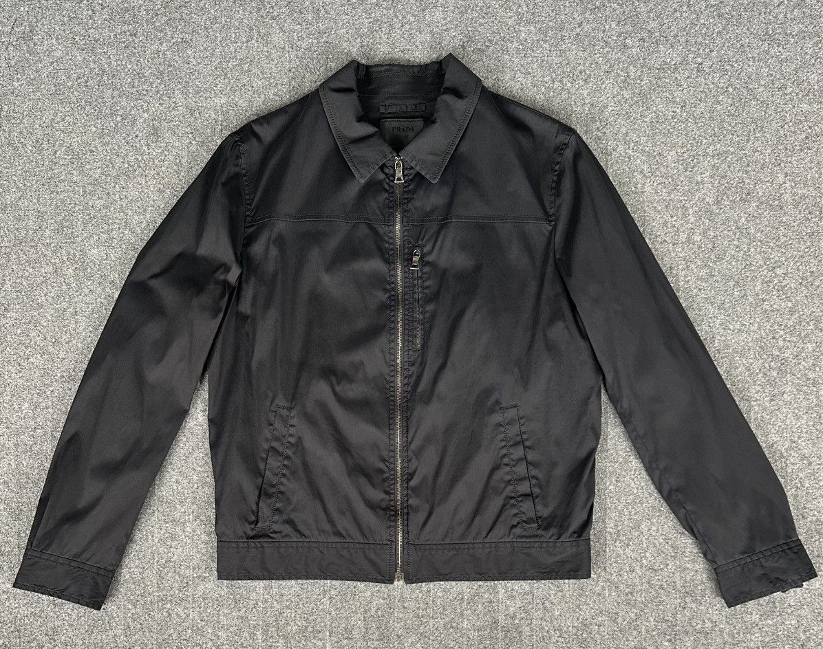 Prada Prada - Men’s Work Zip-Up Jacket in Black Size US L / EU 52-54 / 3 - 1 Thumbnail