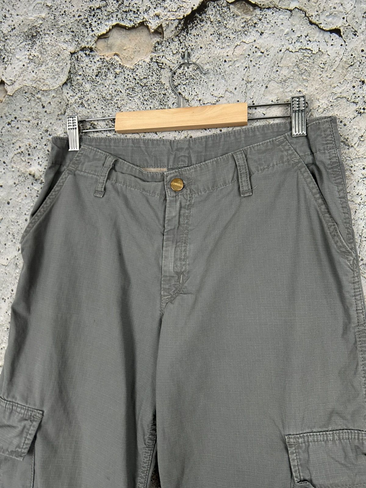 Carhartt Vintage Carhartt Grey Cargo Pants Baggy Streetwear Skate Rap Size US 29 - 4 Thumbnail