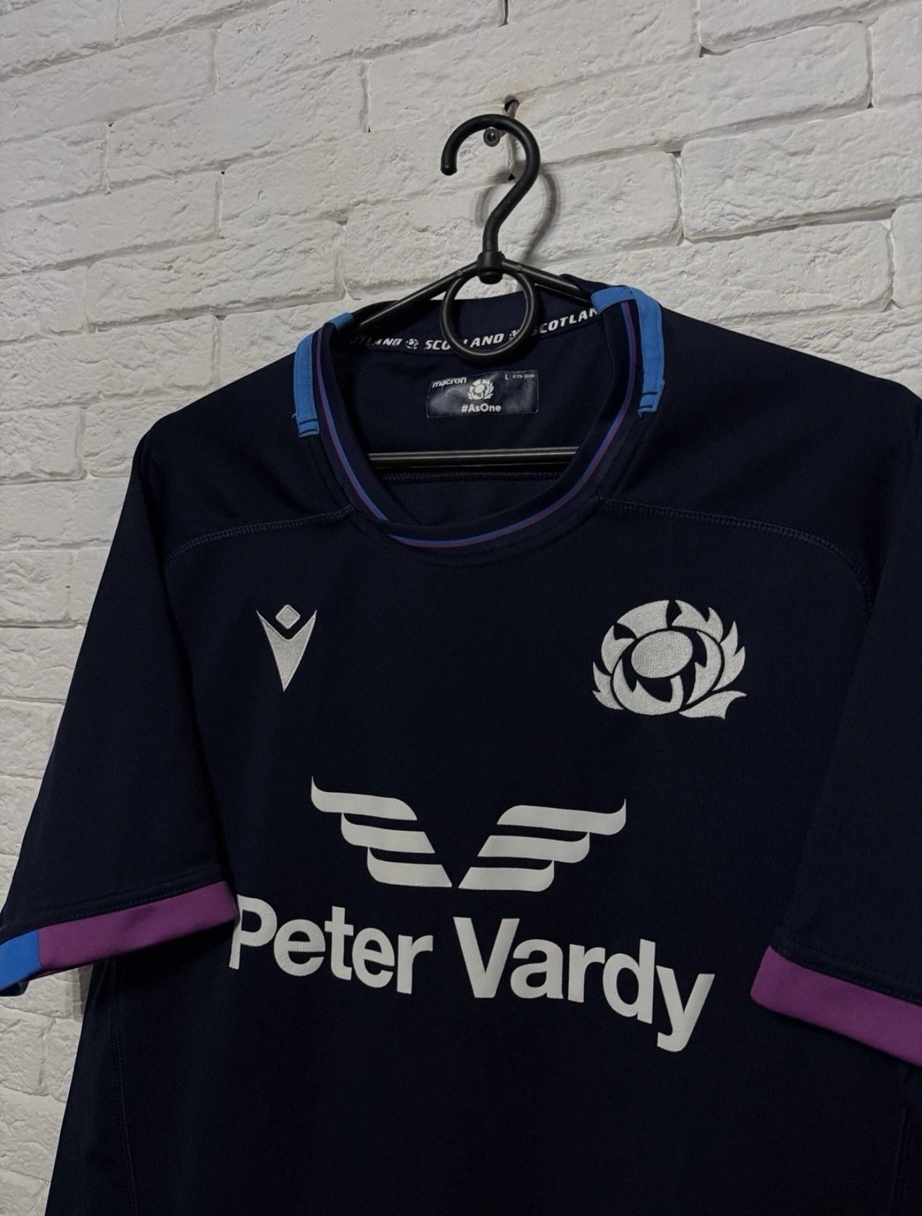 Macron Macron Scotland National Rugby Jersey Team T-shirt Sz L Size US L / EU 52-54 / 3 - 2 Thumbnail