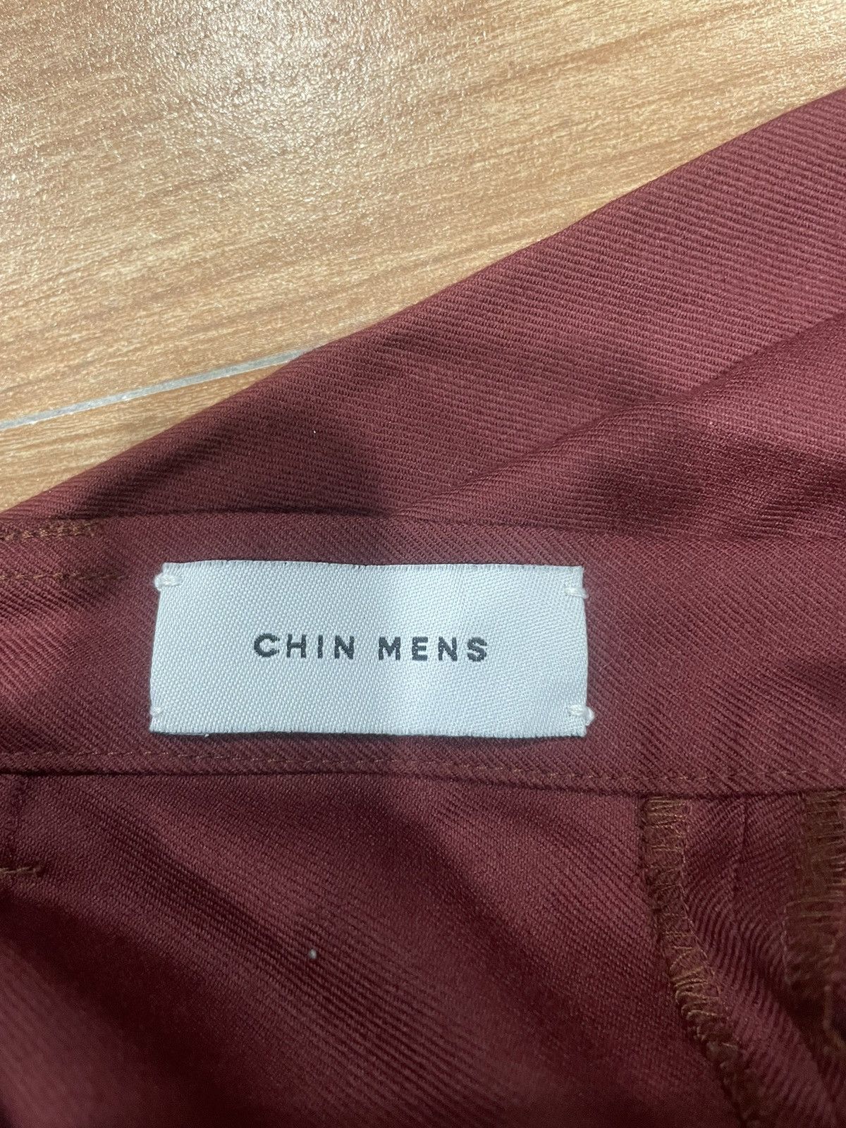 Other Chin Mens Maroon Chino Pants Size US 42 / EU 58 - 3 Thumbnail